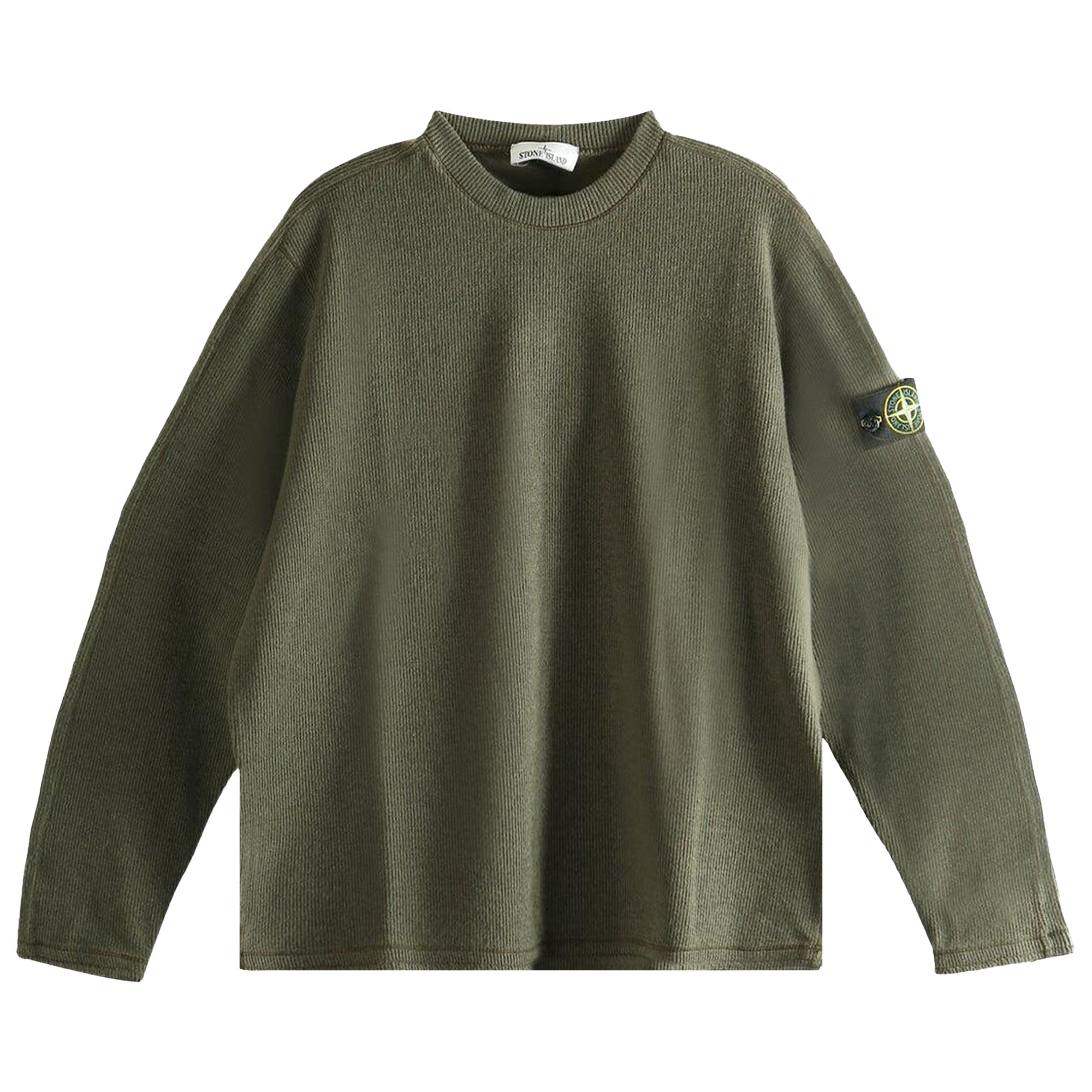 Pre-owned Stone Island Lounge Core Sweatshirt 'military Green' | Men's Size L