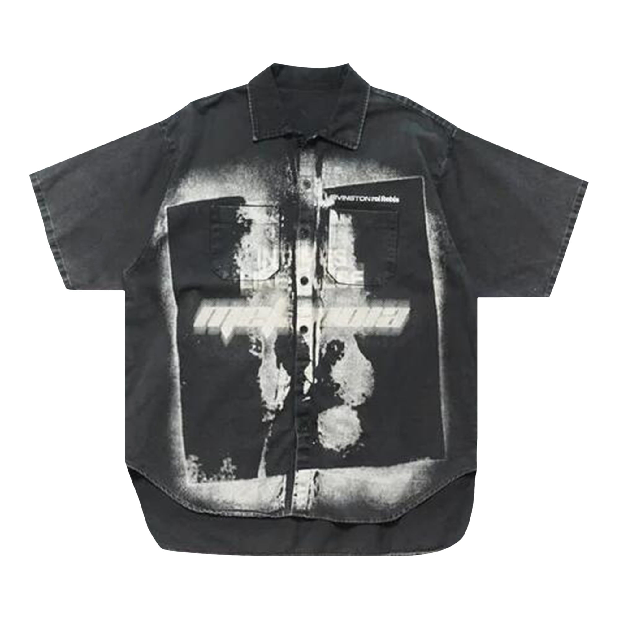 Pre-owned Rivington Roi Rebis In Times Like These Working Man Shirt 'black' | Men's Size M