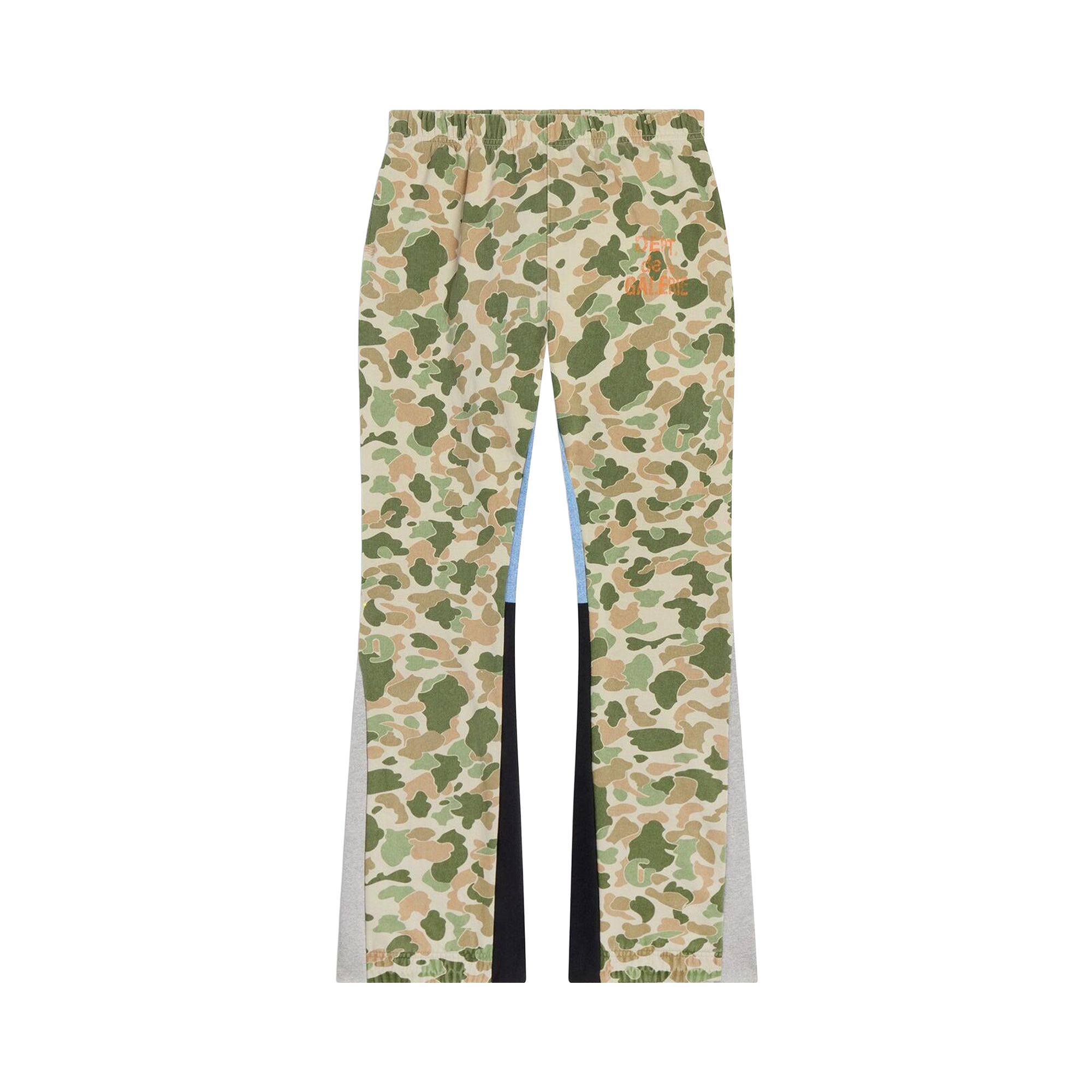 GALLERY DEPT. Pre-owned Sweatpant Flare 'frog Camo Plains' | Green | Men's Size L