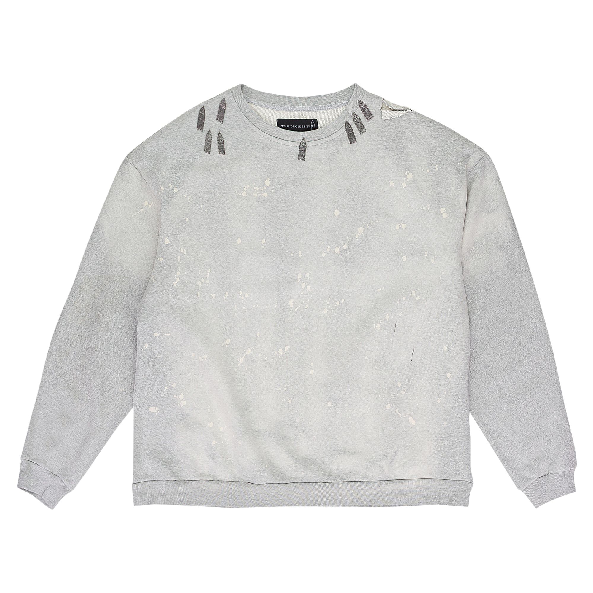 Pre-owned Who Decides War Hardware Crewneck Sweatshirt 'silver' | Men's Size L