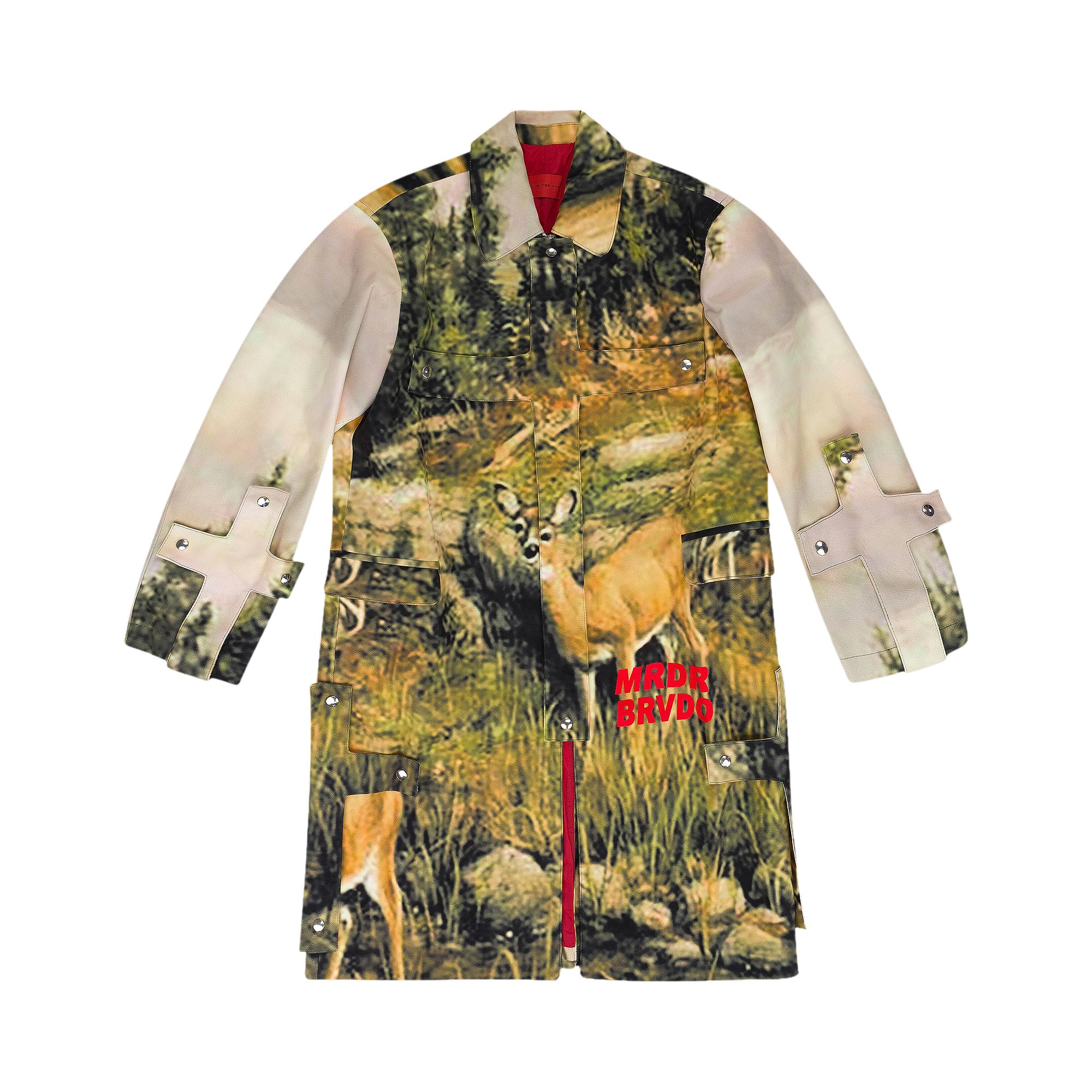Pre-owned Who Decides War Woodland Cross Trench Coat 'multicolor' | Multi-color | Men's Size M