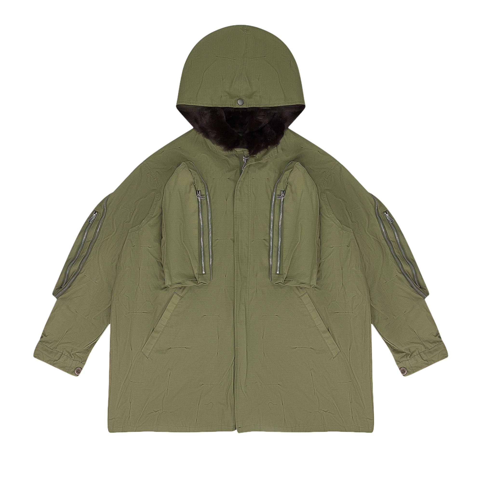WHO DECIDES WAR Pre-owned Window Pocket Parka 'green' | Men's Size M