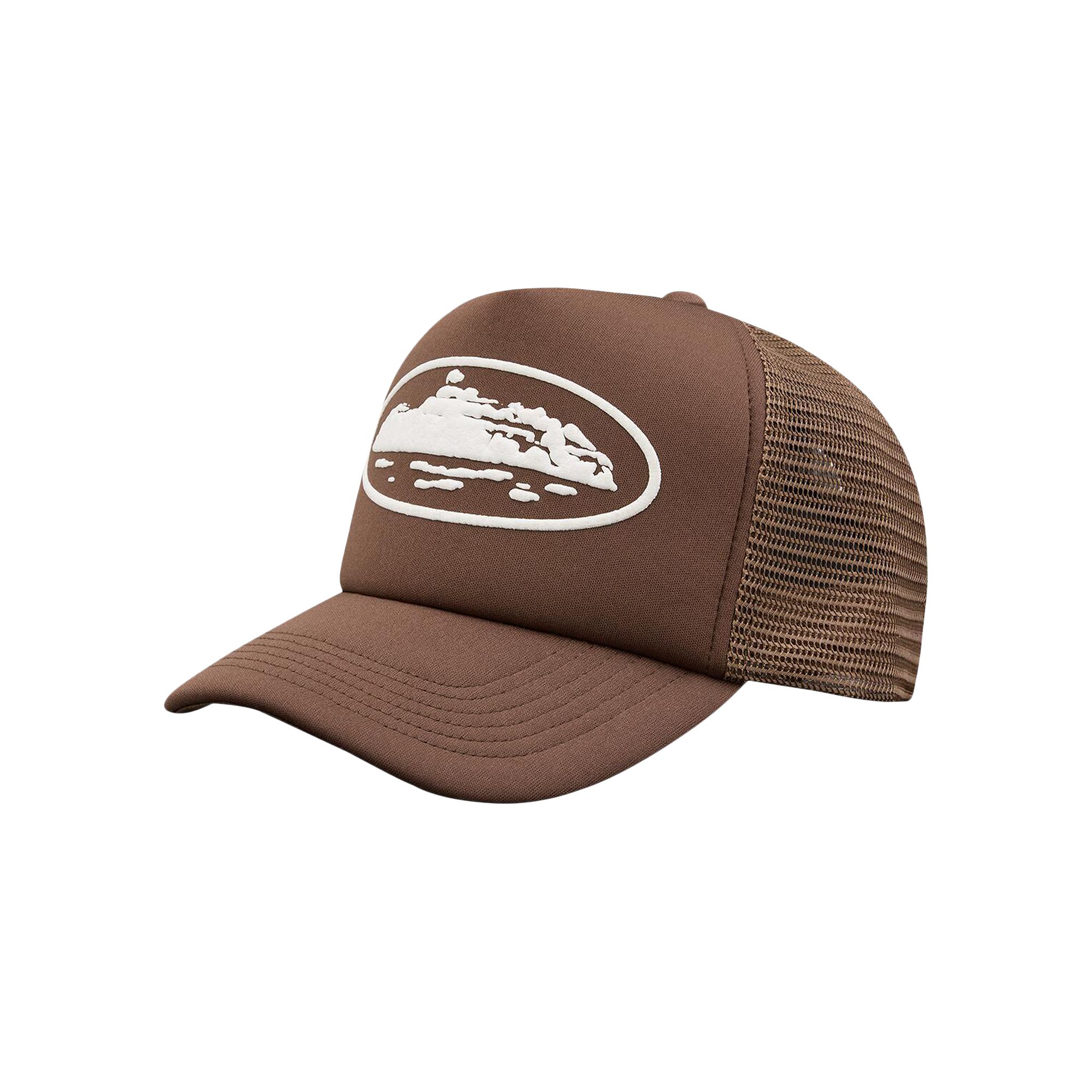 CORTEIZ Pre-owned Island Puff Print Trucker Hat 'brown' | Men's Size Onesize