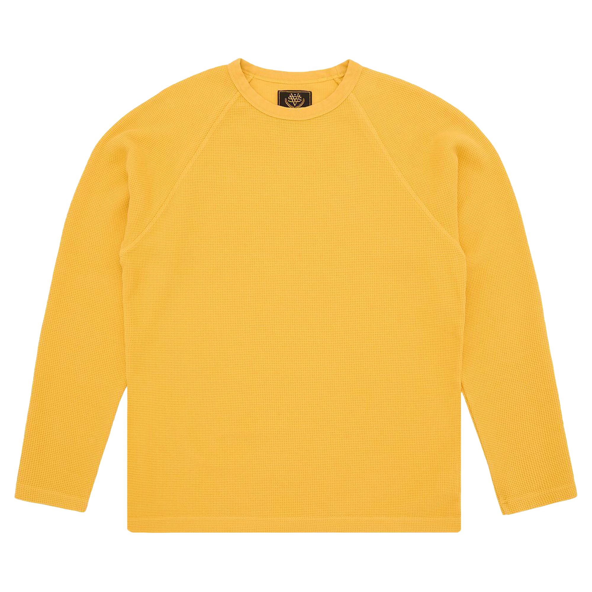 Pre-owned Corteiz Star Raglan Waffle Thermal 'yellow' | Men's Size M