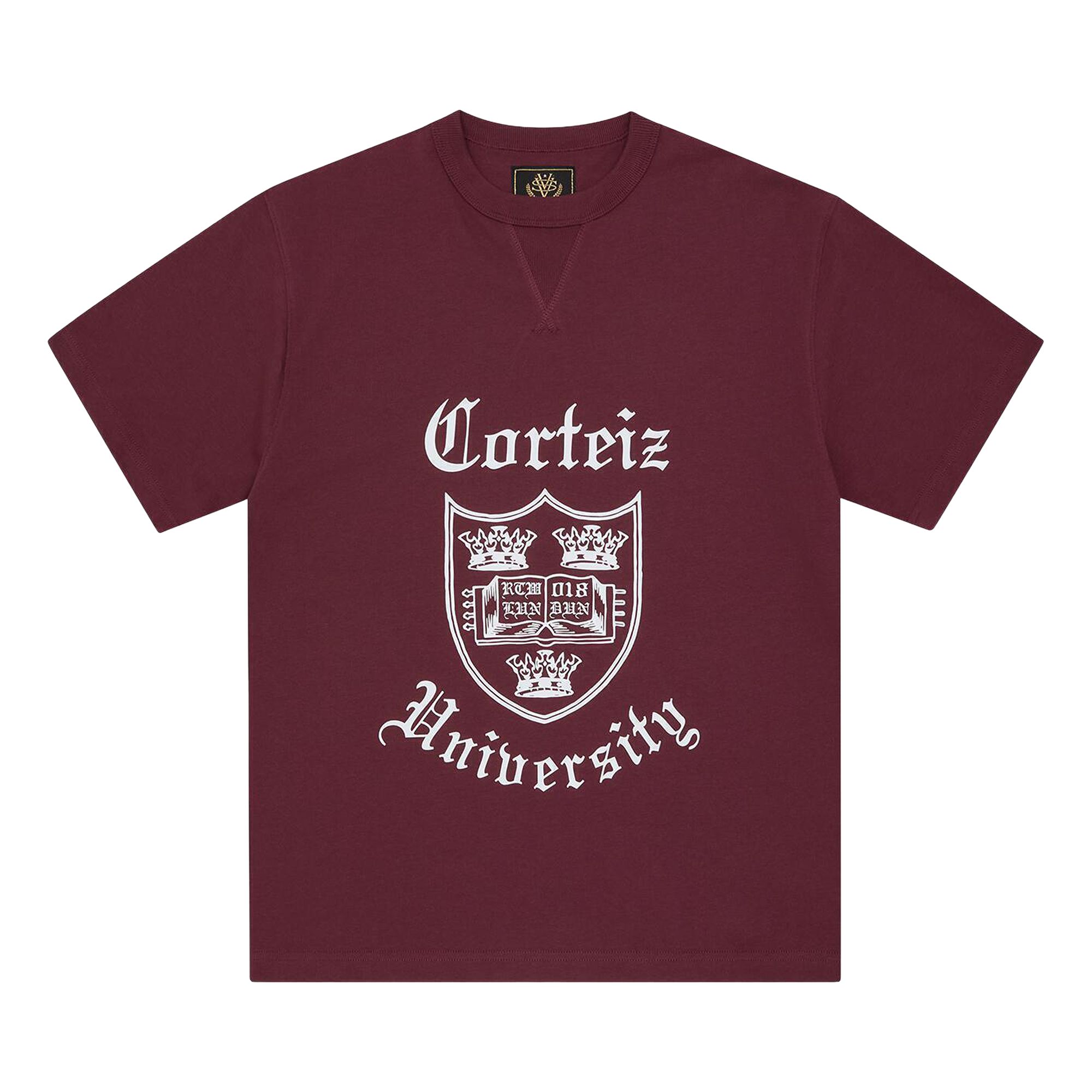 Pre-owned Corteiz Uni Heavyweight Tee 'burgundy' | Red | Men's Size M