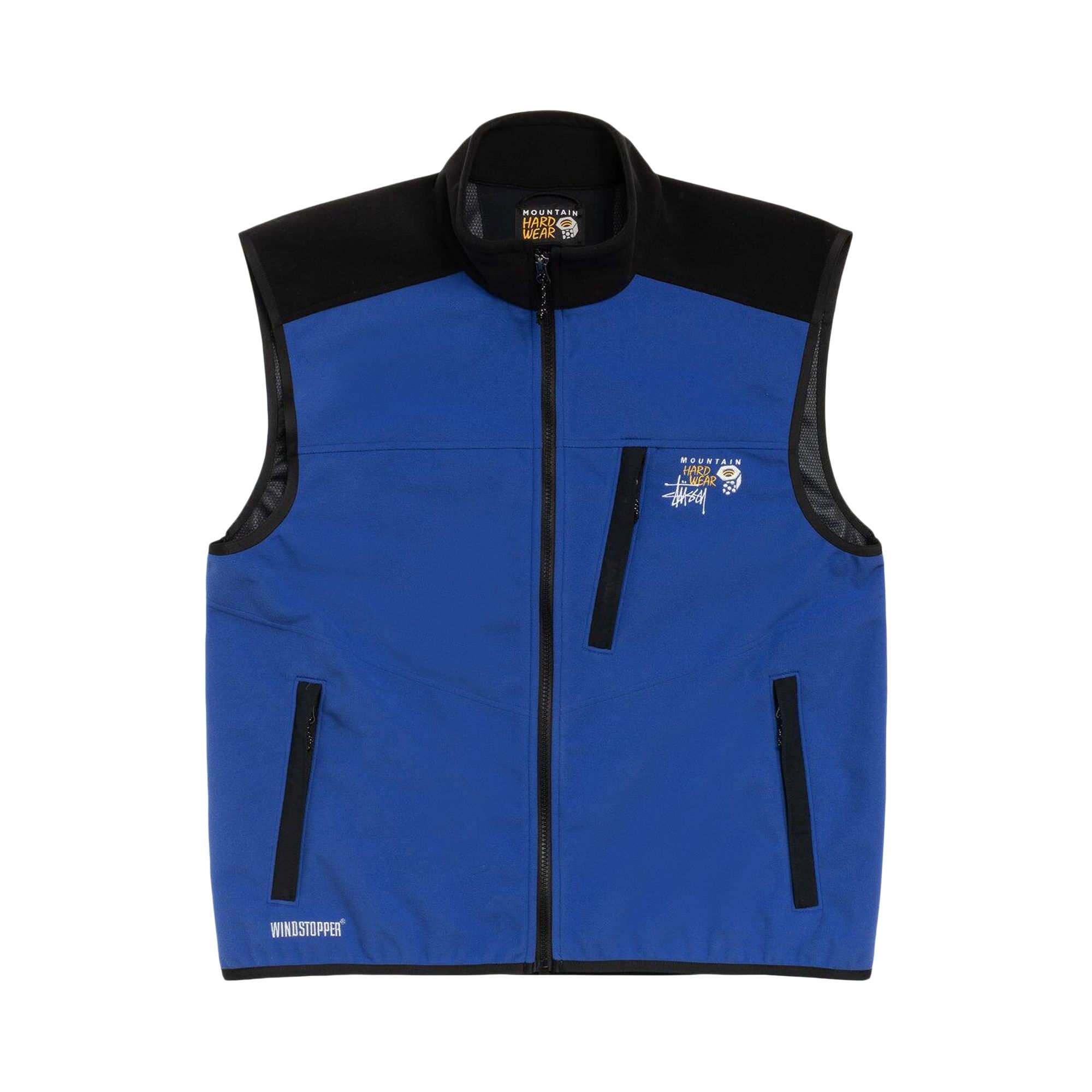 Pre-owned Stussy X Mountain Hardwear Windstopper Vest 'blue' | Men's Size Xl