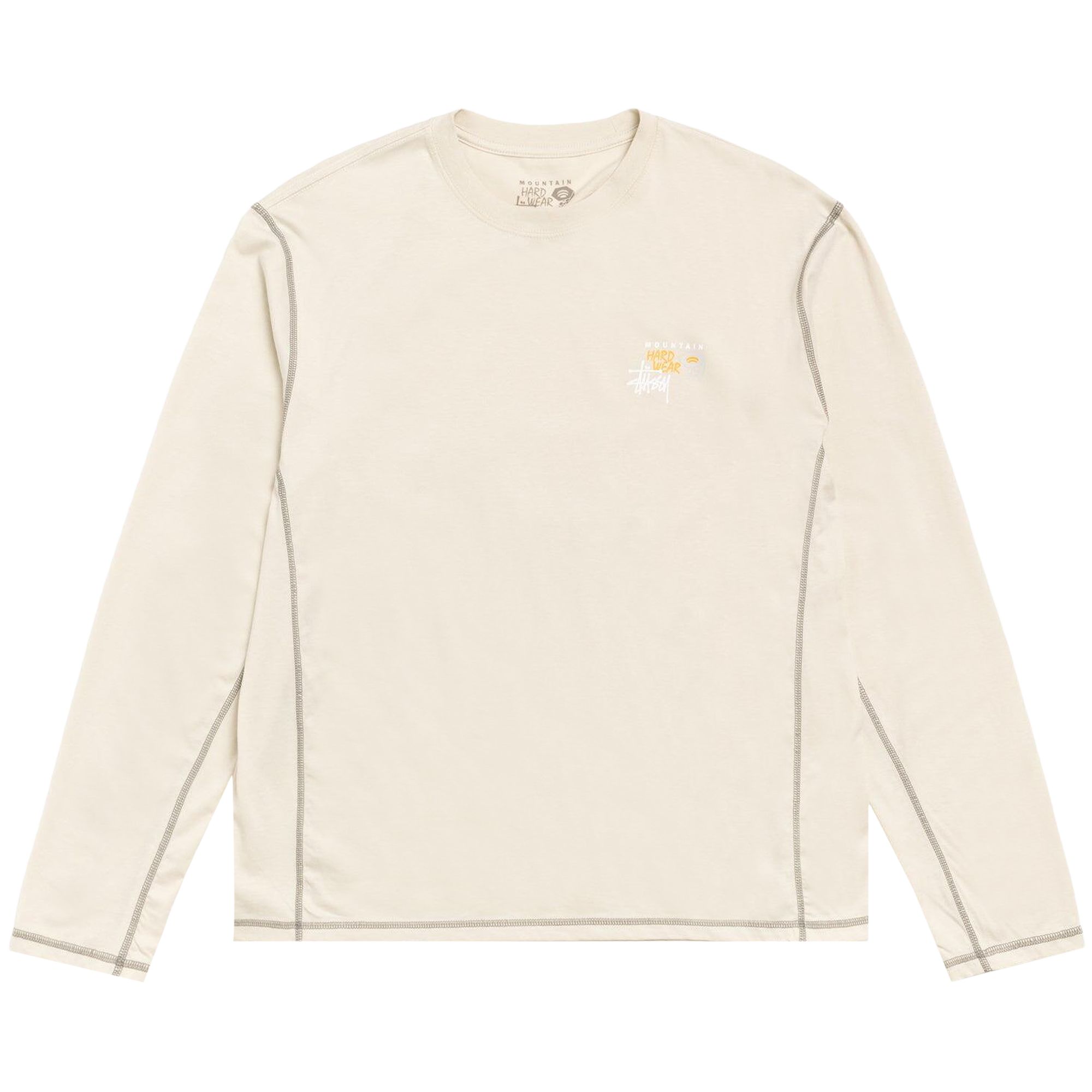 Pre-owned Stussy X Mountain Hardwear Long-sleeve Tee 'stone' | Grey | Men's Size L In Gray