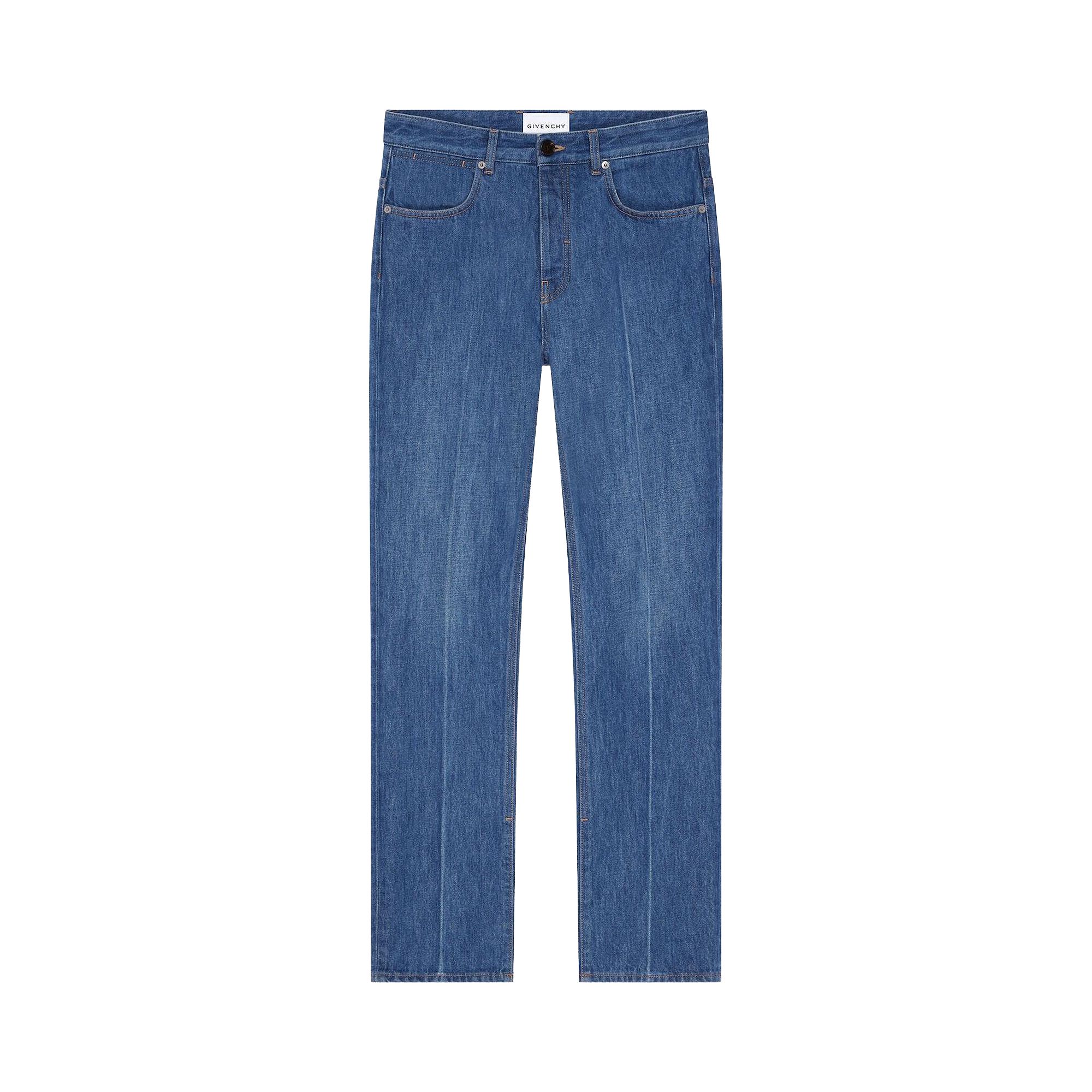 Pre-owned Givenchy Straight Fit Denim Pants 'medium Blue' | Men's Size 30