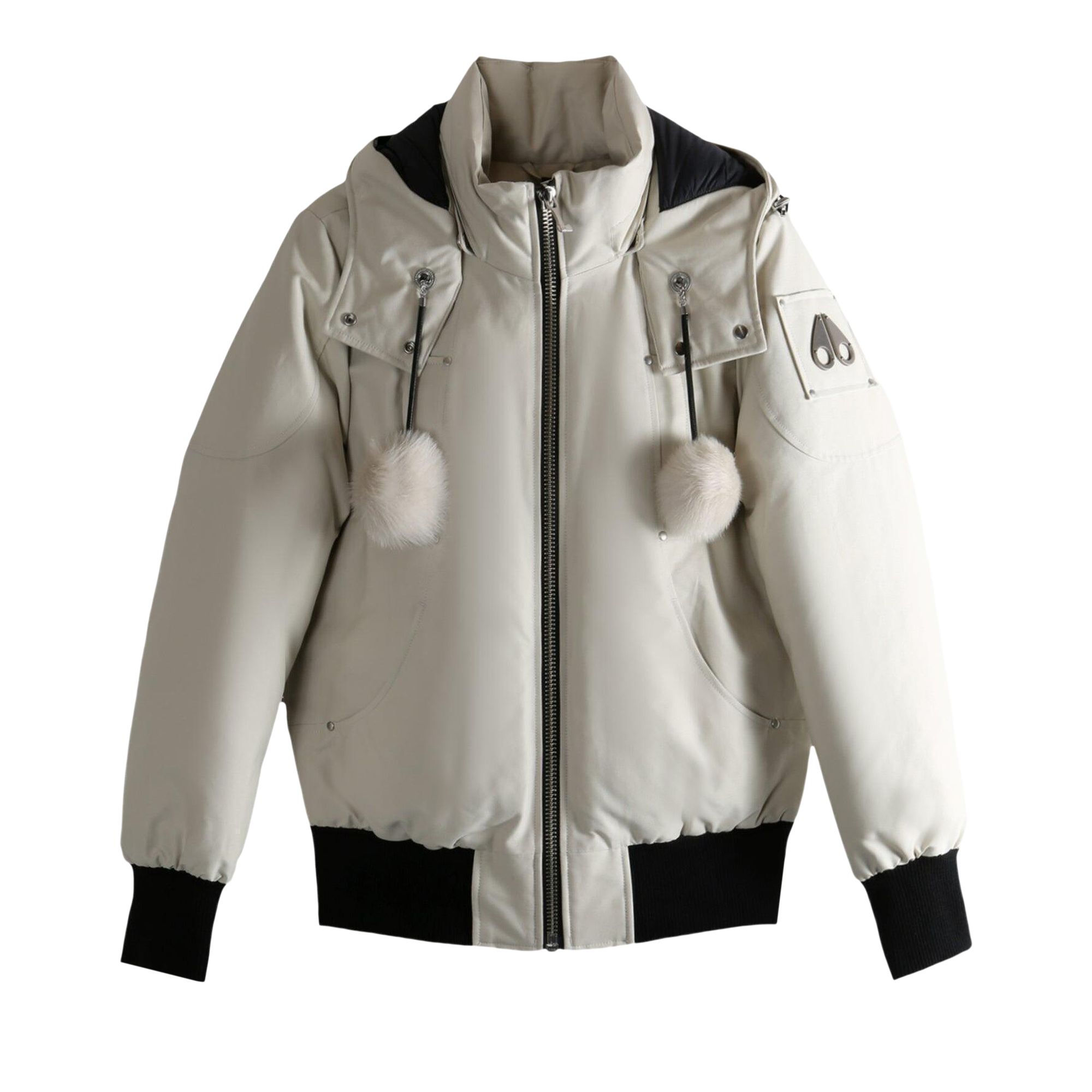 Pre-owned Moose Knuckles Debbie Bomber 'alabaster' | White | Women's Size M