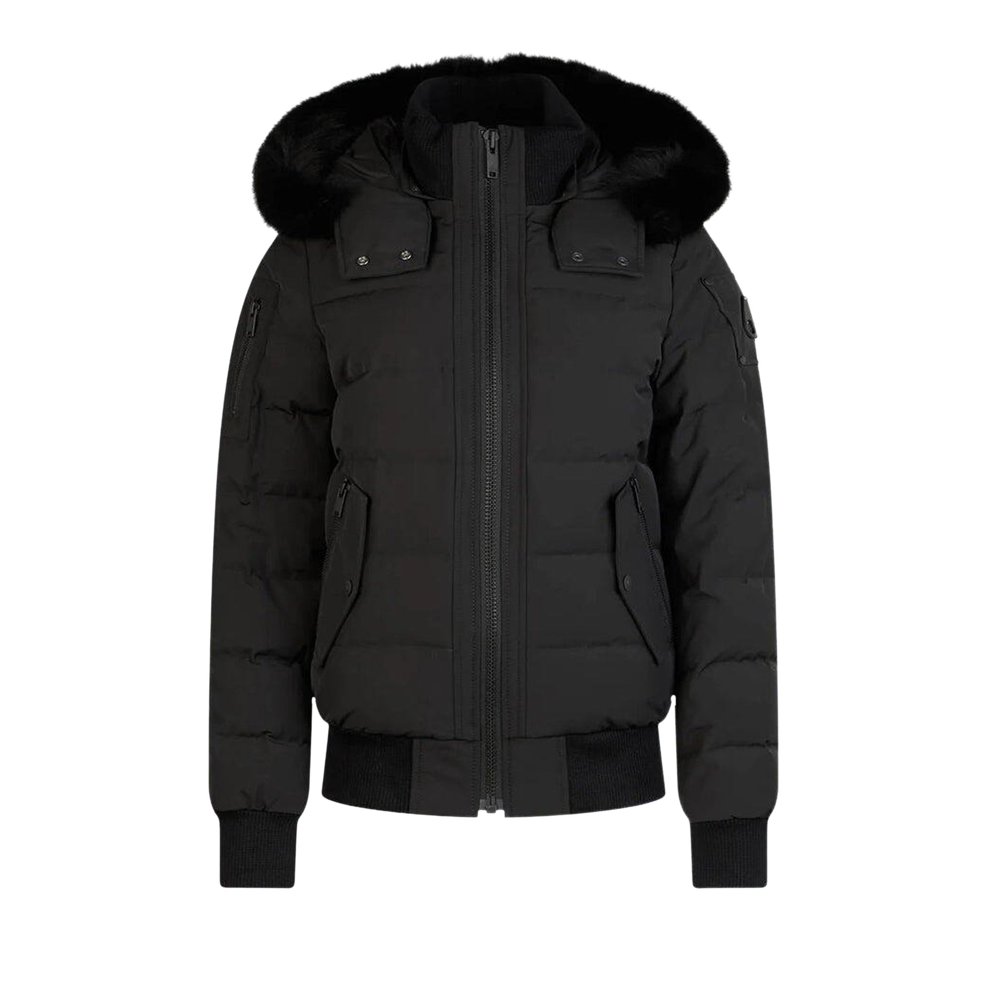 MOOSE KNUCKLES Pre-owned Ladriere Bomber Jacket 'grey Birch' | Women's Size Xs In Gray