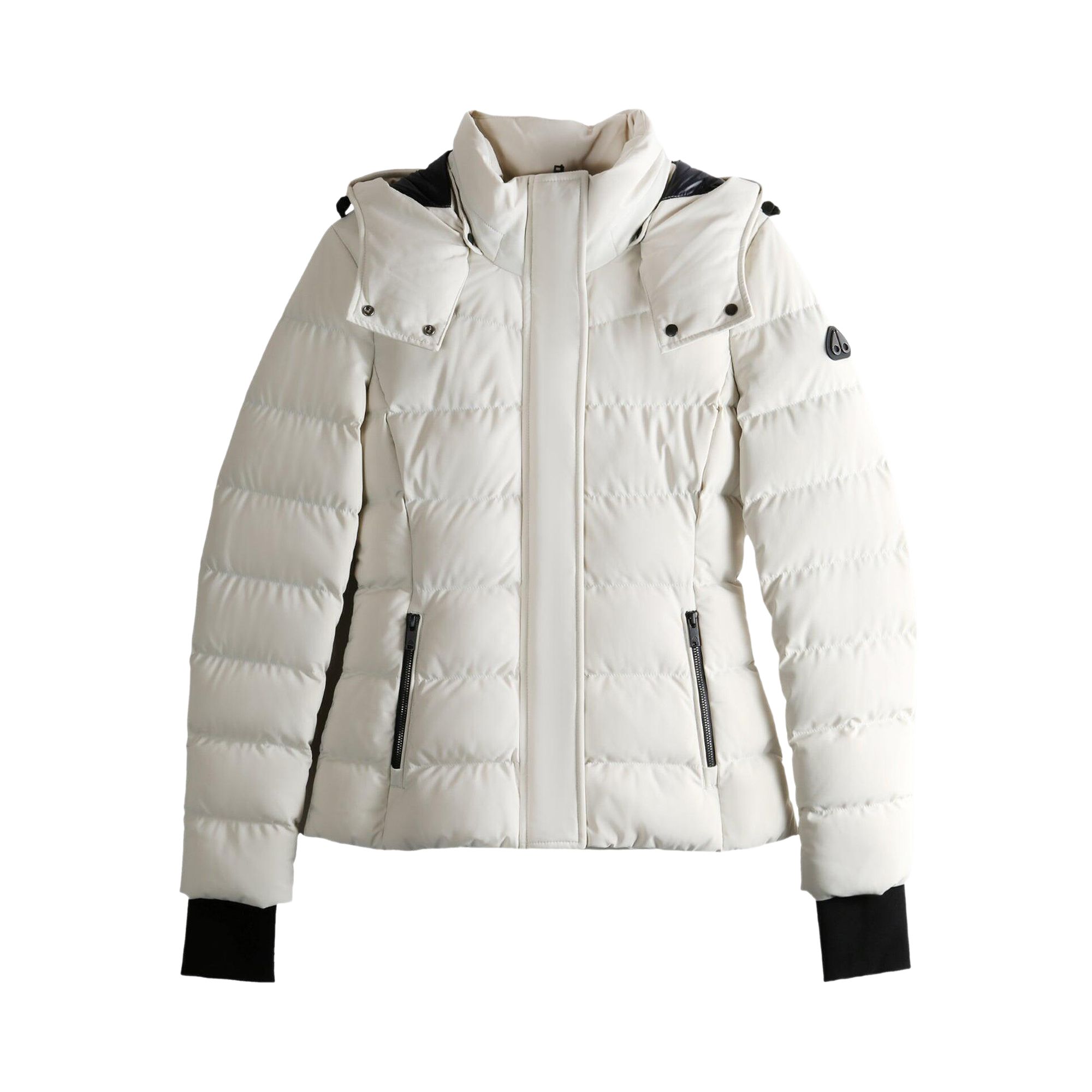 MOOSE KNUCKLES Pre-owned Betta Jacket 'alabaster' | Grey | Women's Size L In Gray