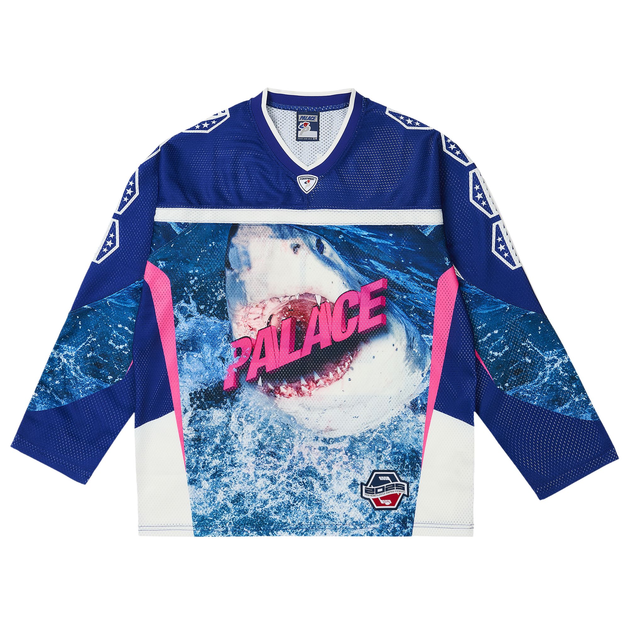 Pre-owned Palace No Bitin' Hockey Jersey 'navy' | Blue | Men's Size L
