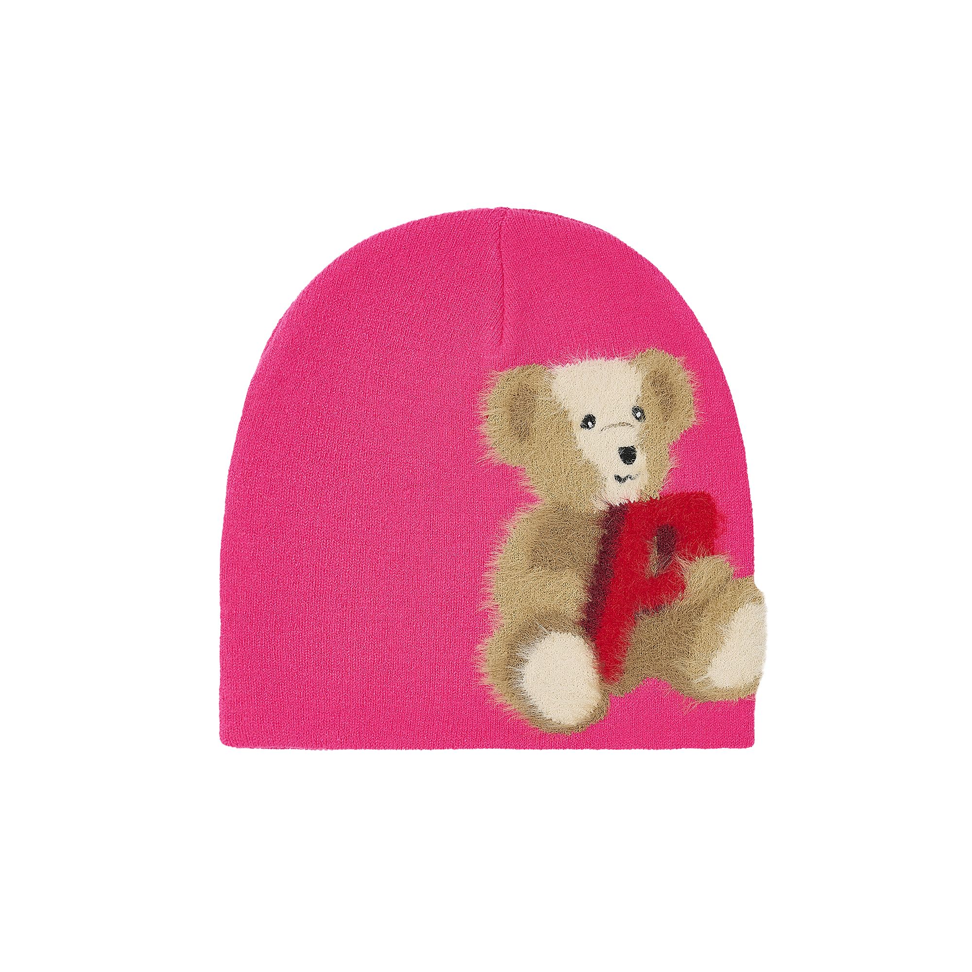 PALACE Pre-owned P Bear Nein Cuff Beanie 'pink' | Men's Size Onesize