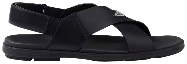 Prada Crisscross Sandal Black