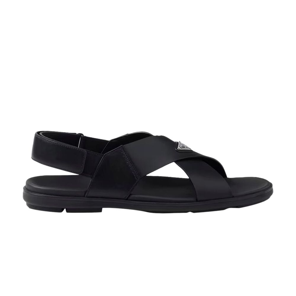 Pre-owned Prada Crisscross Sandal 'black' | Men's Size 8.5