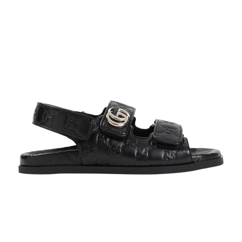 Pre-owned Gucci Wmns Double G Sandal 'black' | Women's Size 4