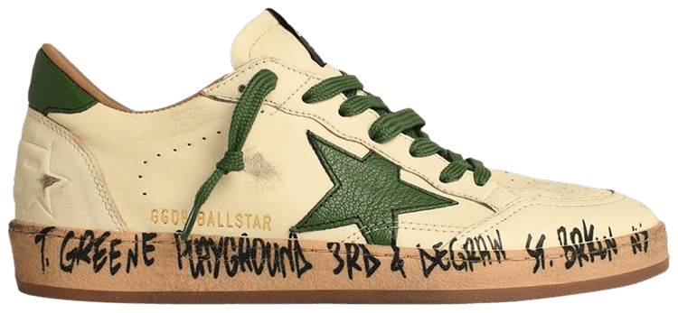 Golden Goose Ball Star  White Green