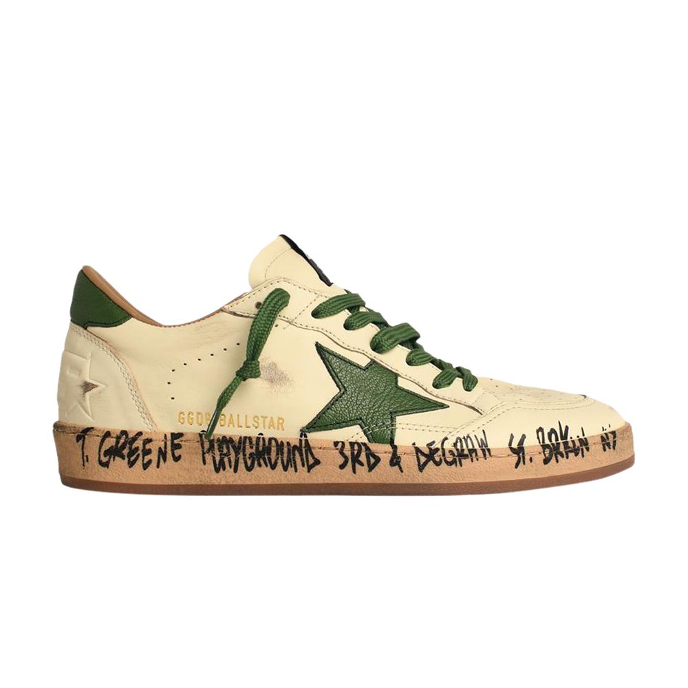 Pre-owned Golden Goose Ball Star ' White Green' | Men's Size 43