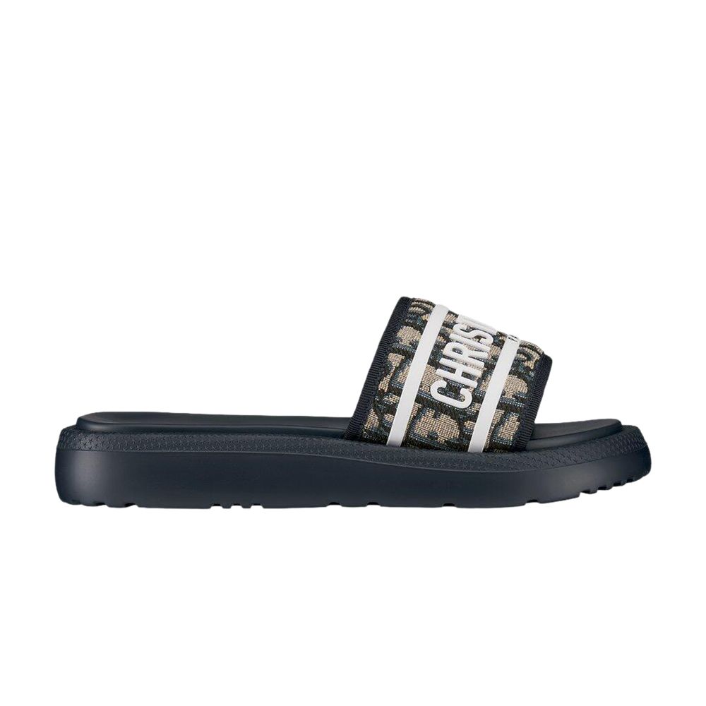Pre-owned Dior Iviera Dway Slide 'deep Blue' | Men's Size 36