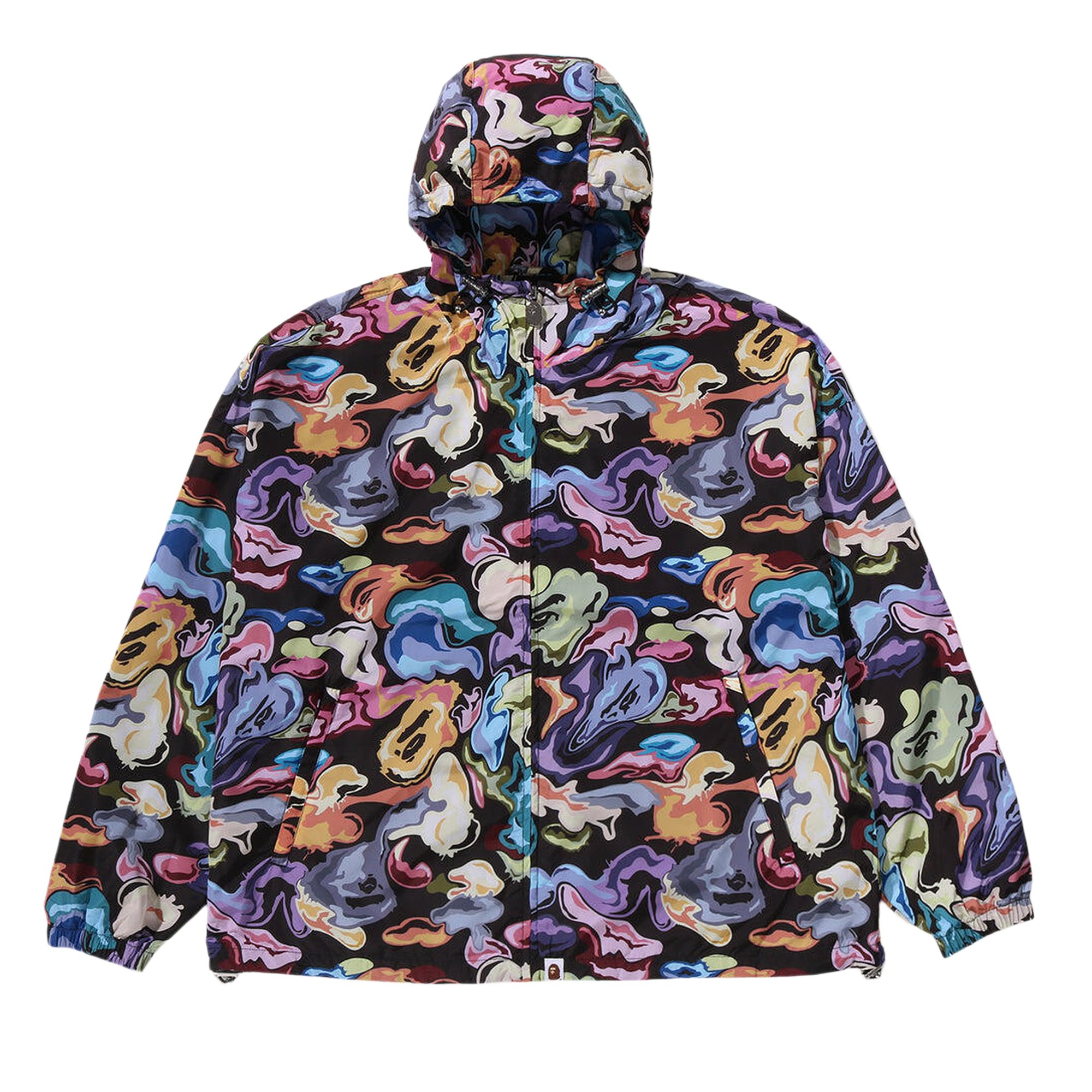 Pre-owned Bape Art Camo Hooded Jacket 'black' | Men's Size Xl
