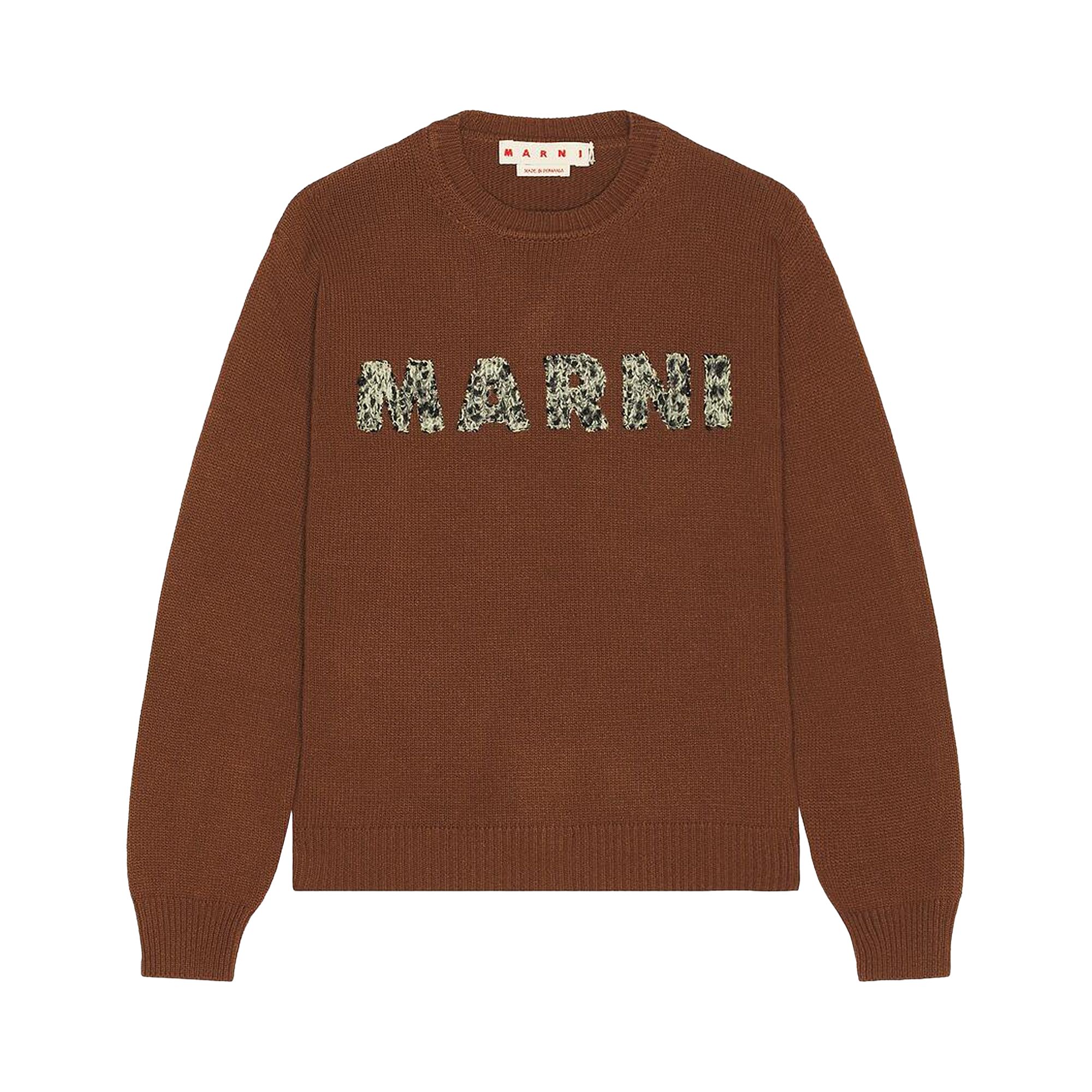 Pre-owned Marni Roundneck Sweater 'maroon' | Brown | Men's Size 48