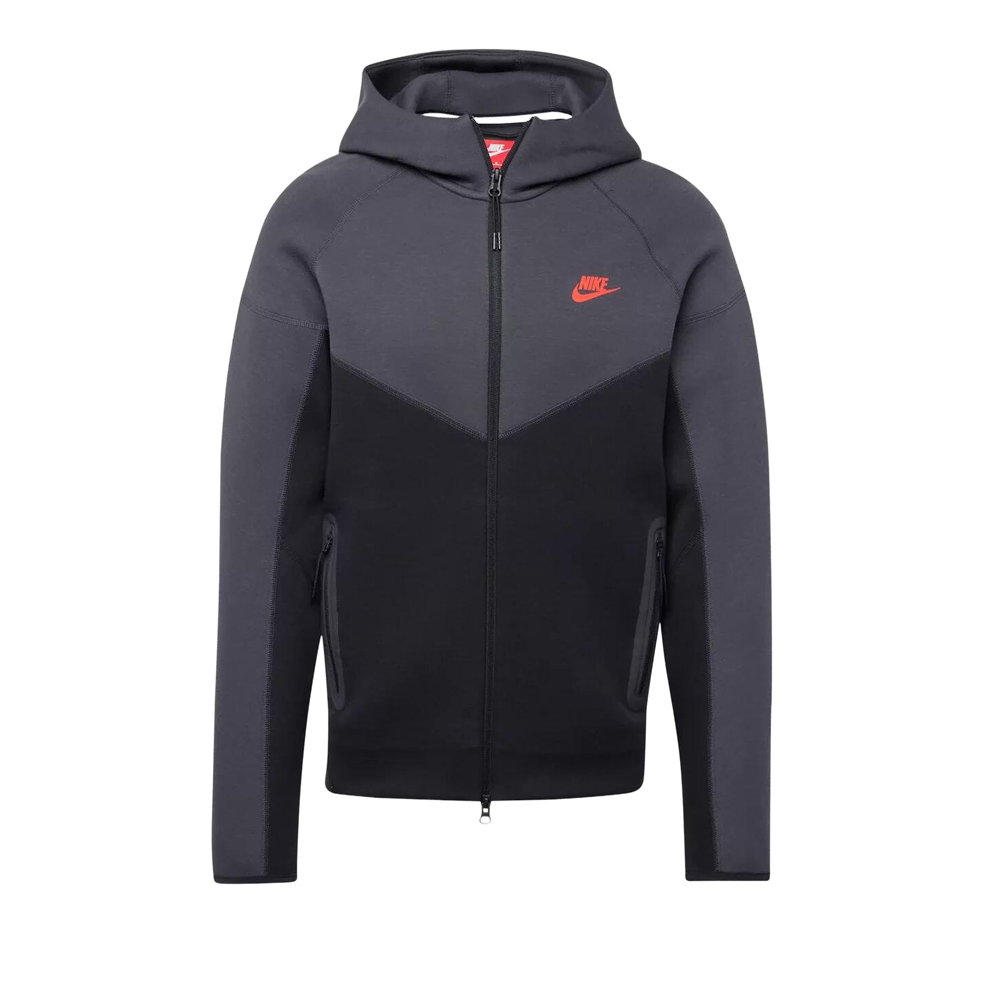 Pre-owned Nike Sportswear Tech Fleece Windrunner 'black/dark Smoke Grey/light Crimson' | Men's Size Xl