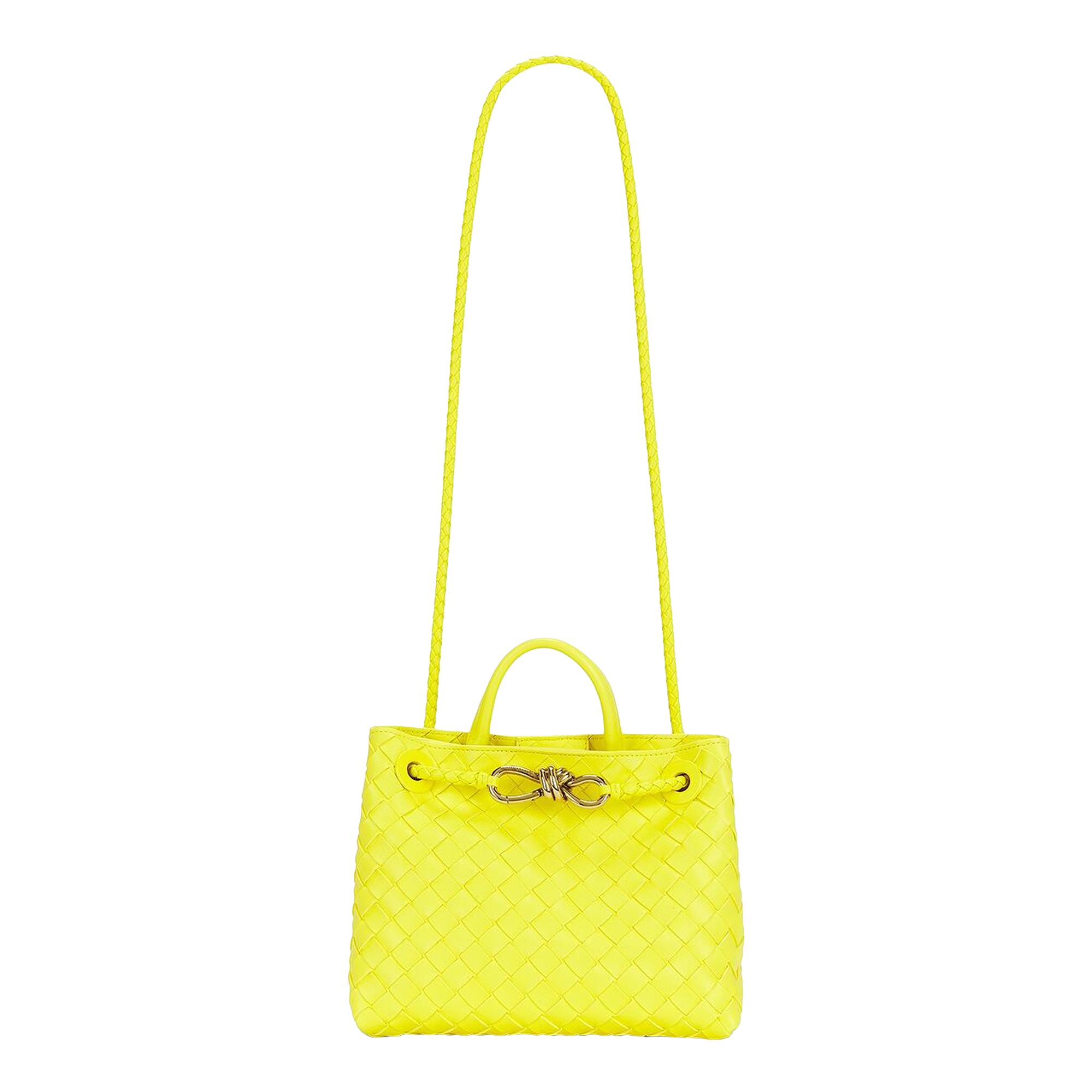 Pre-owned Bottega Veneta Small Andiamo 'sulfur/muse B' | Yellow | Women's Size Onesize