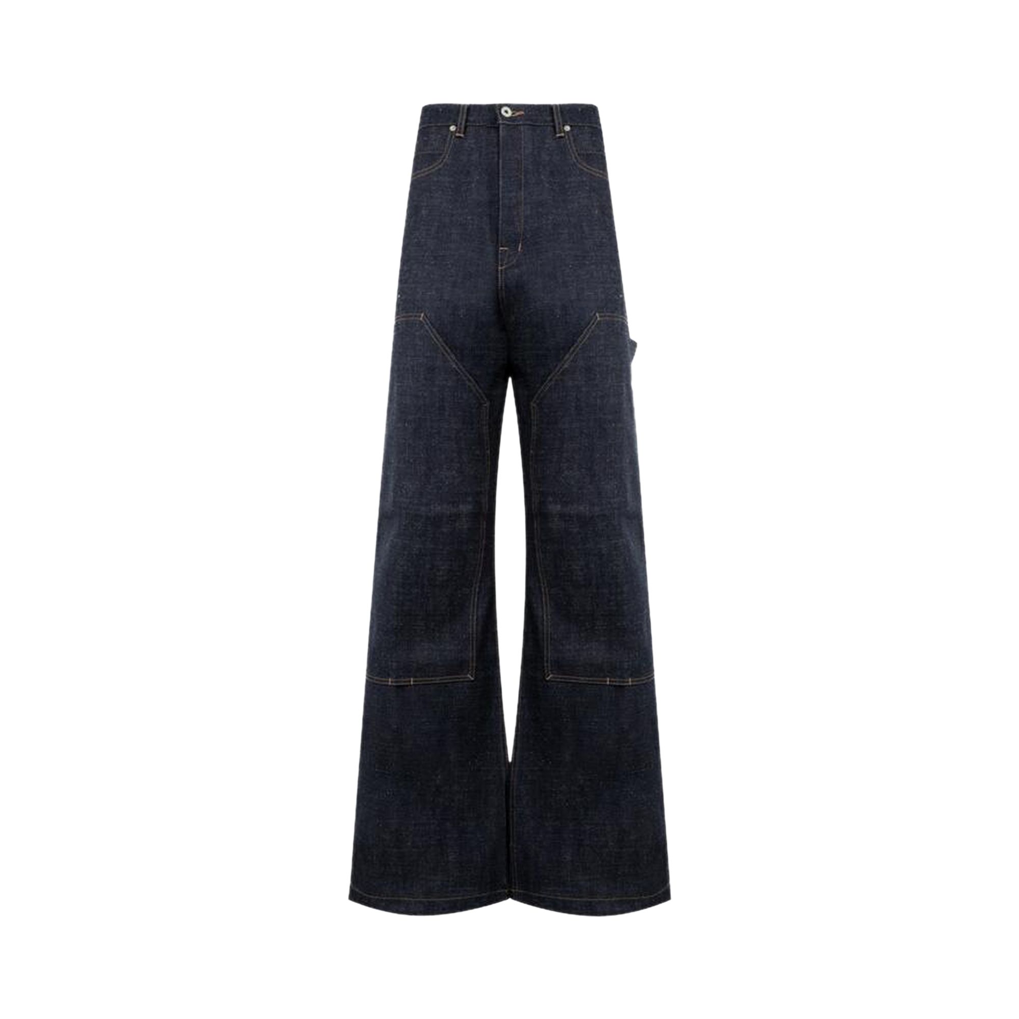 Pre-owned Rick Owens Drkshdw Strobe Double Knee 'indigo' | Blue | Men's Size 31