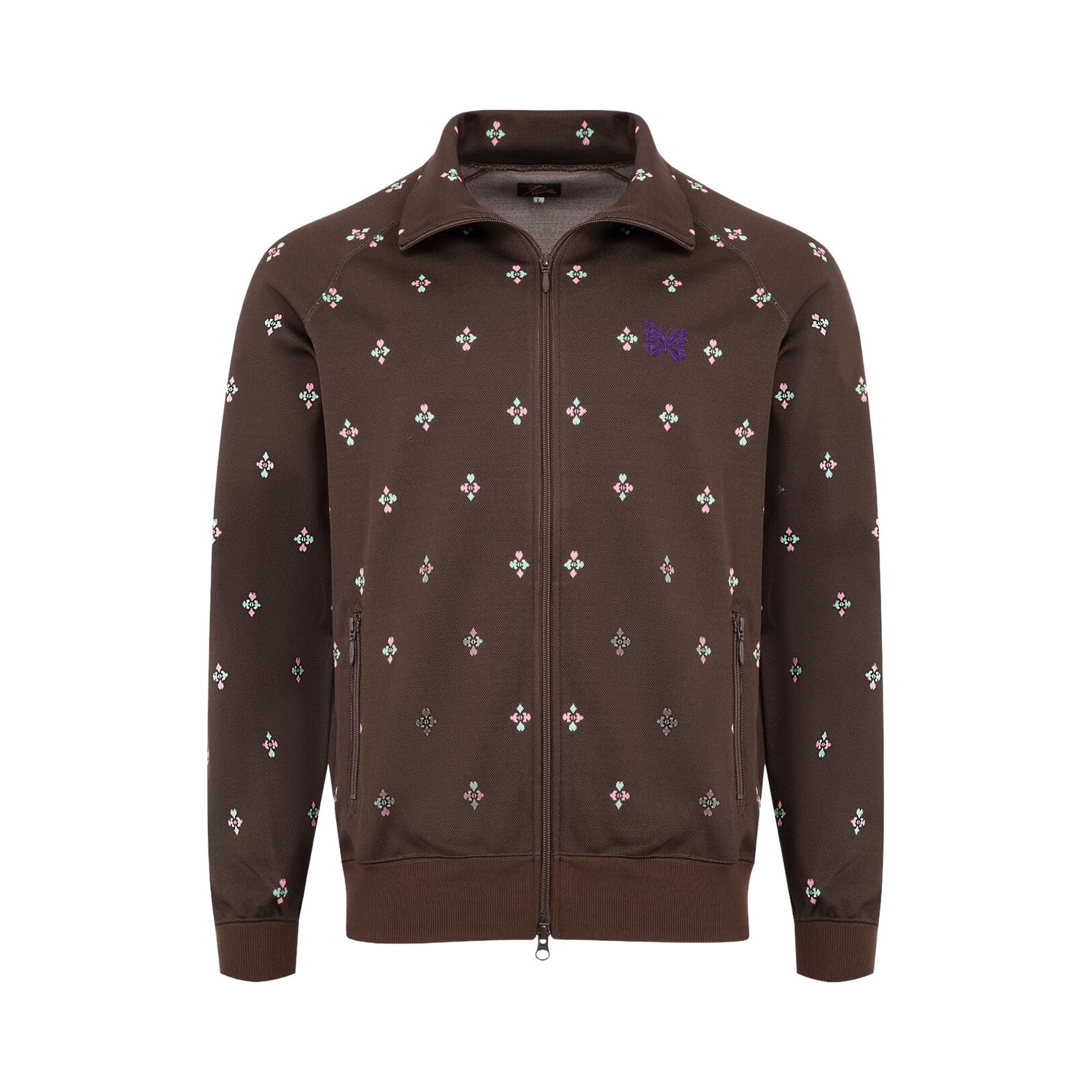 Pre-owned Needles Track Jacket Poly Jacquard 'brown' | Men's Size S