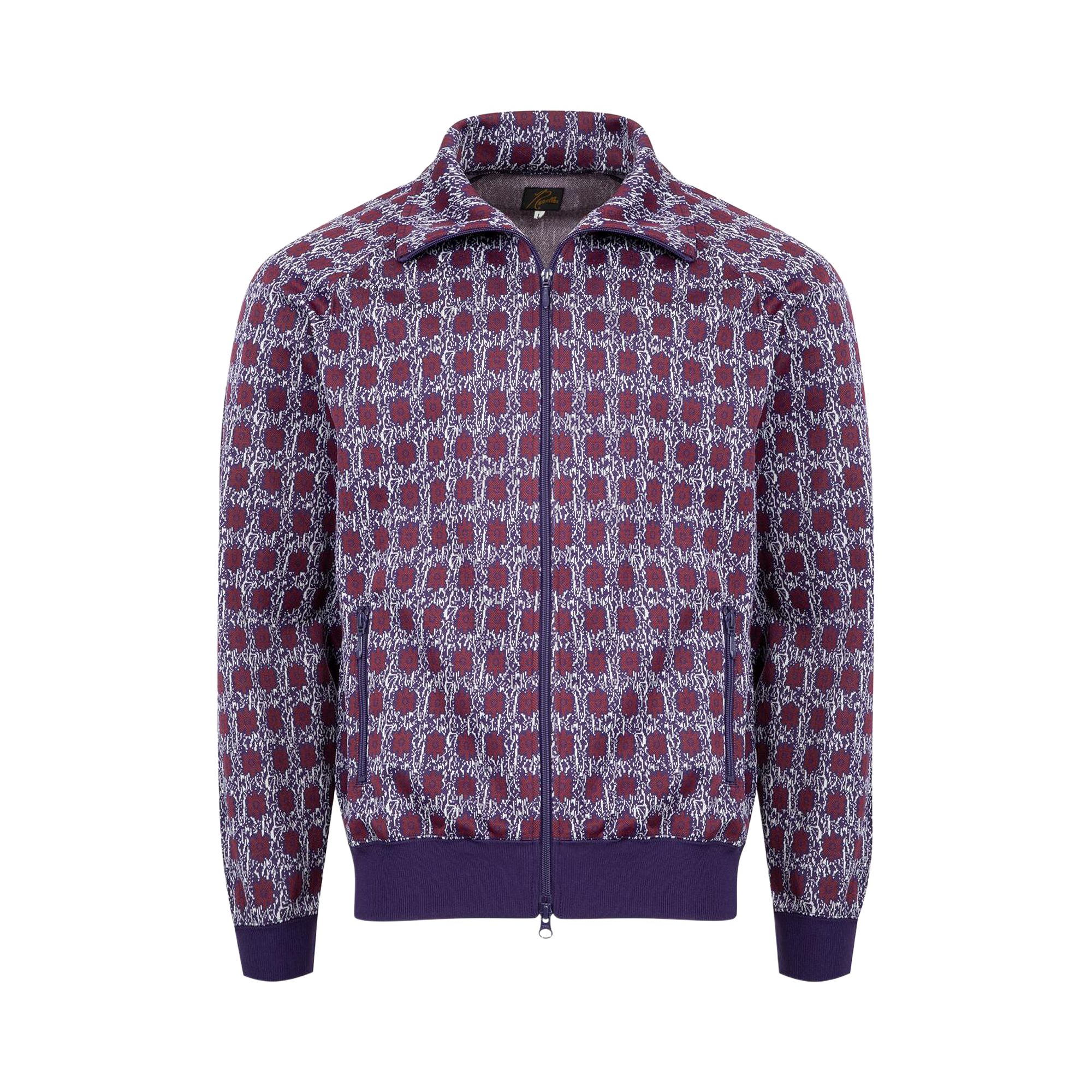 Pre-owned Needles Track Jacket Poly Jacquard 'flower' | Multi-color | Men's Size M