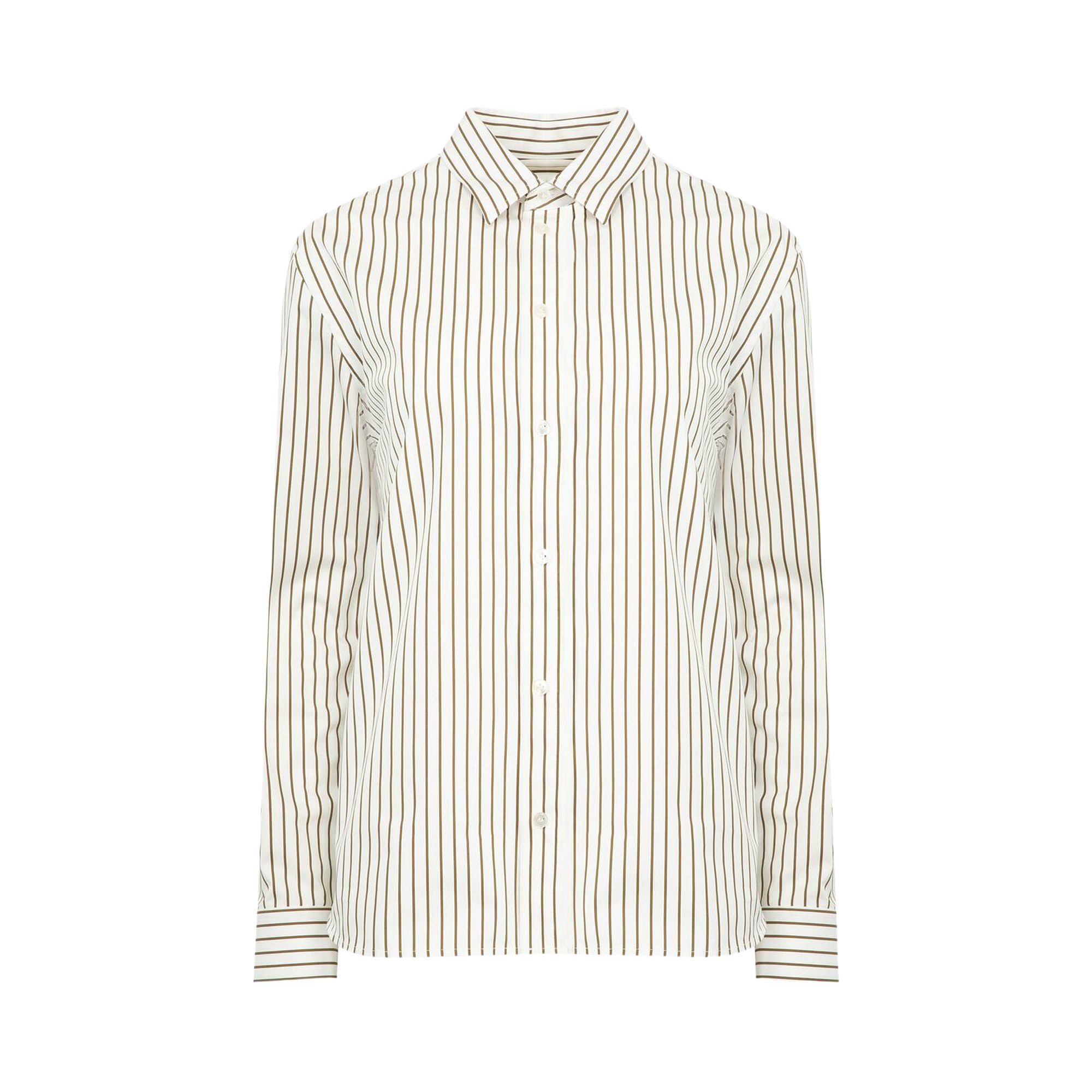 SAINT LAURENT Pre-owned Avec Broderie 'craie/kaki Dore' | White | Women's Size 36