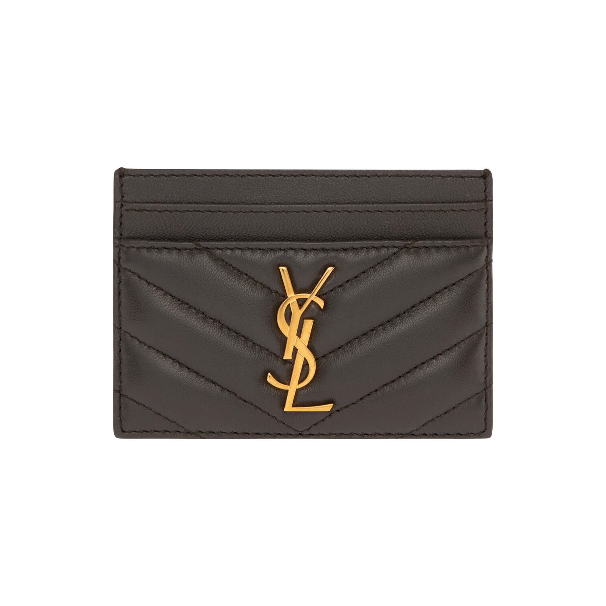 Pre-owned Saint Laurent Cassandre Cardcase Lambskin 'urban Chic' | Grey | Women's Size Onesize In Gray