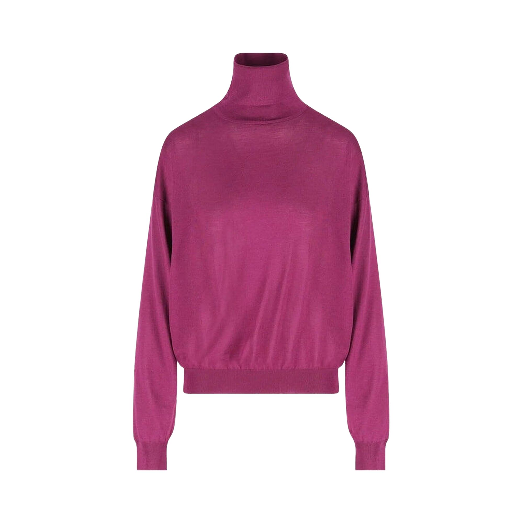 Pre-owned Saint Laurent Pull Col Roule 'violine' | Purple | Women's Size S