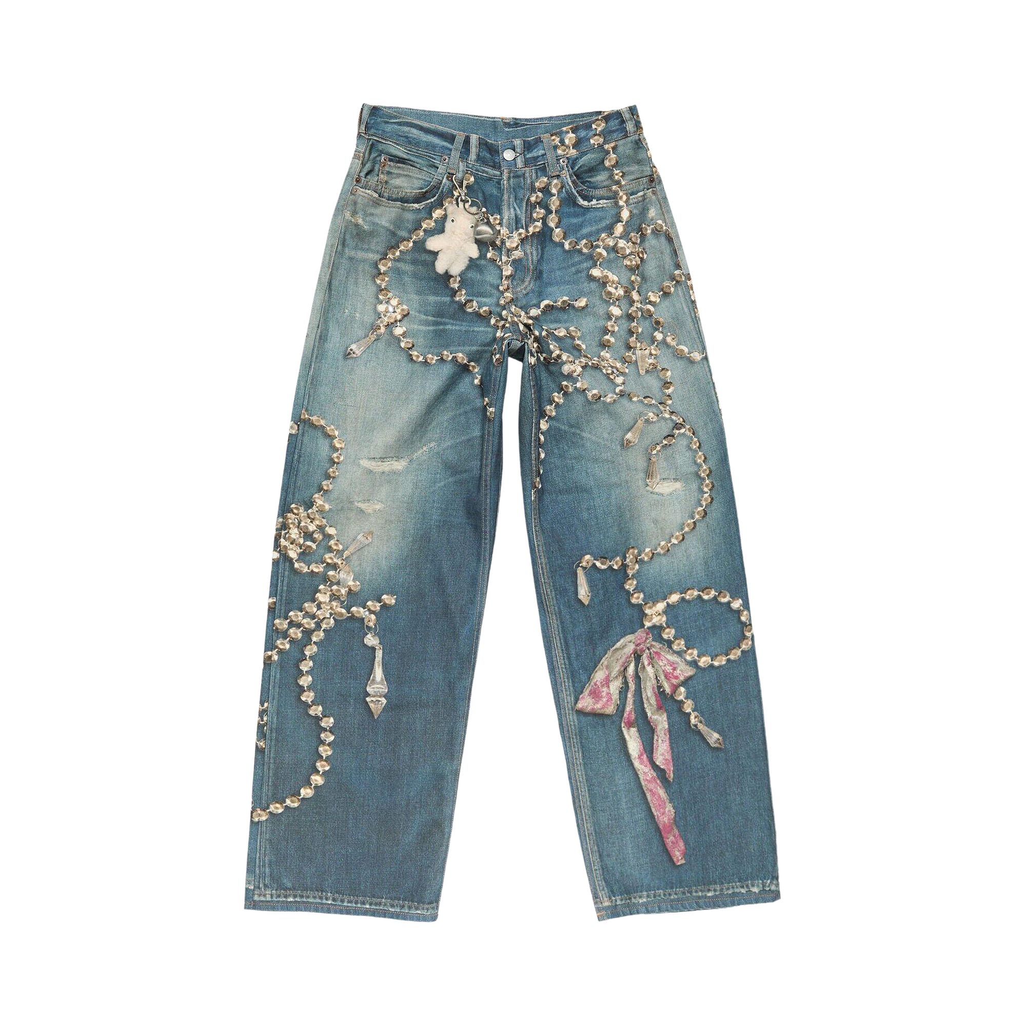 Pre-owned Acne Studios 1981 Loose Fit Jeans 'mid Blue' | Men's Size S