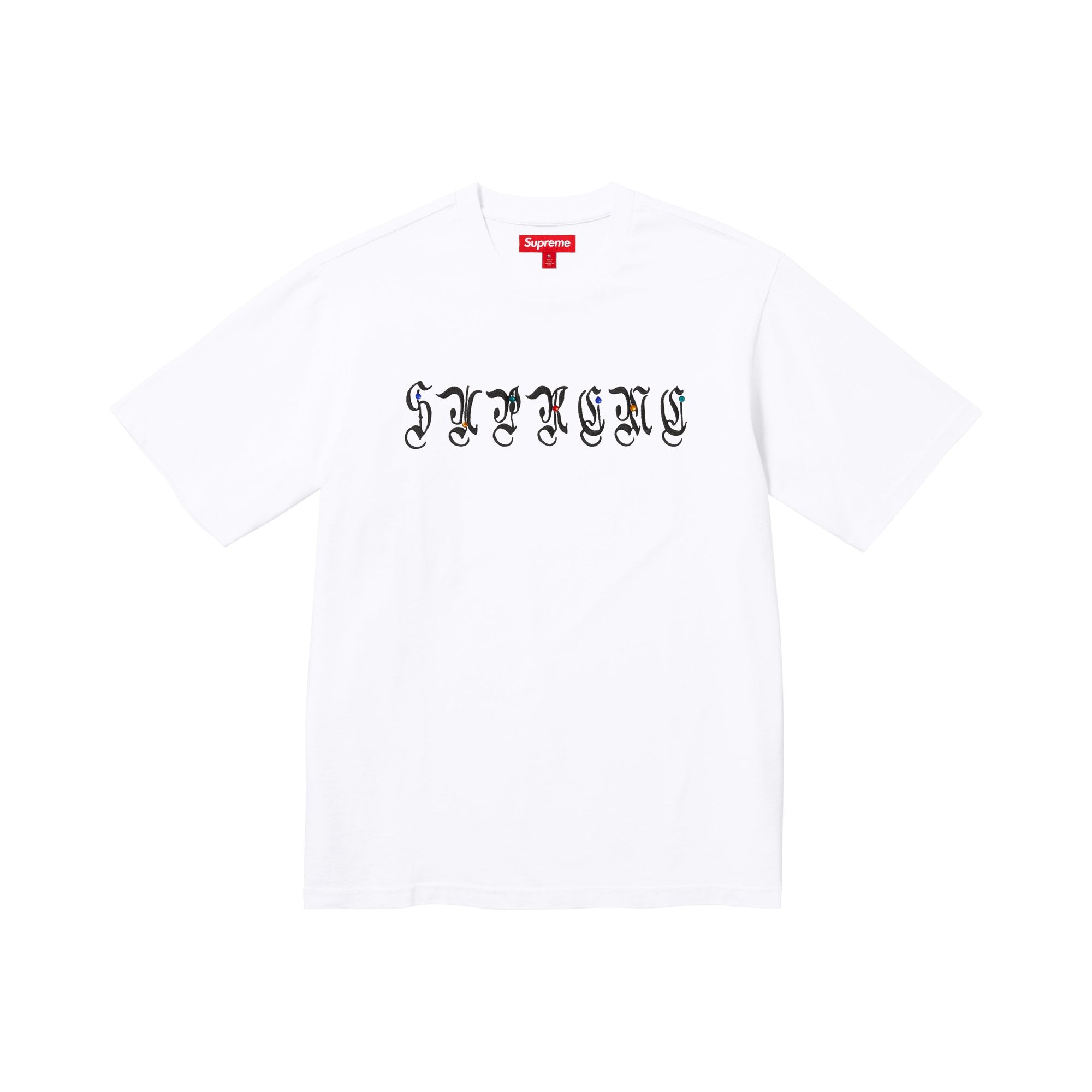 Pre-owned Supreme Aoi Gems Short-sleeve Top 'white' | Men's Size Xl