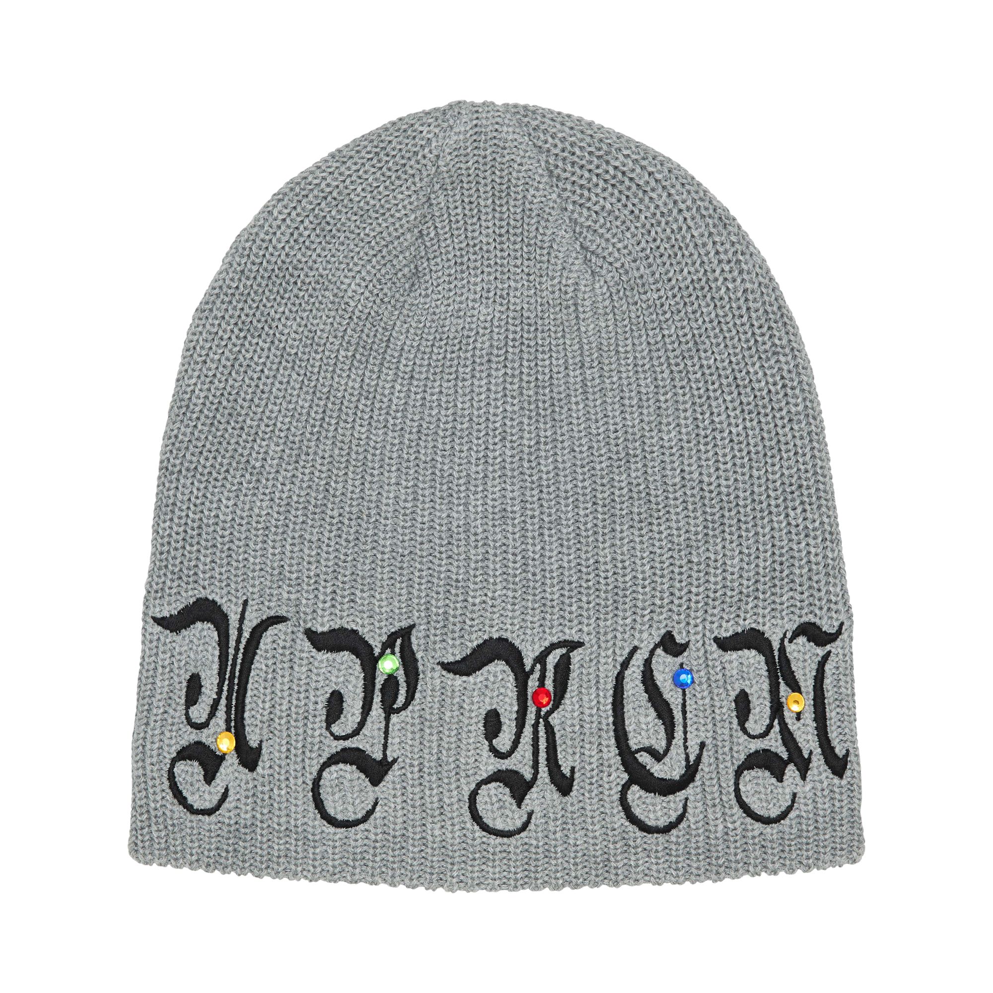Click to view more detailed imagery on our partner's website Pre-owned Supreme Aoi Gems Beanie 'heather Grey' | Men's Size Onesize In Gray