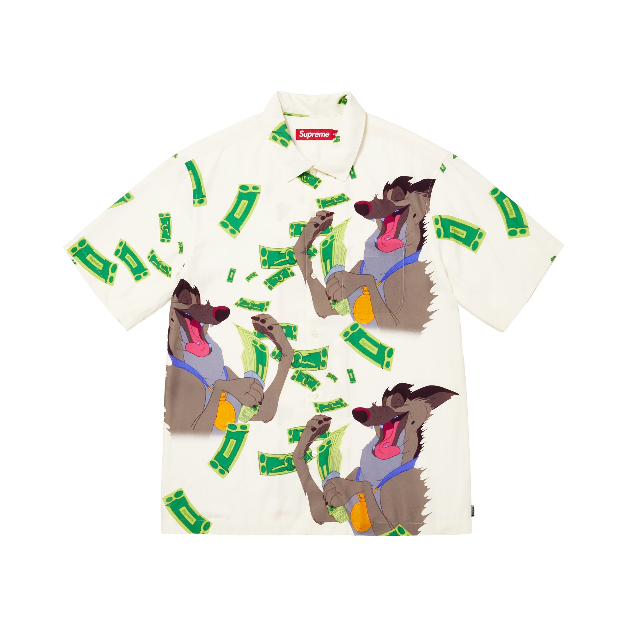 SUPREME Pre-owned All Dogs Go To Heaven Short-sleeve Shirt 'white' | Men's Size L