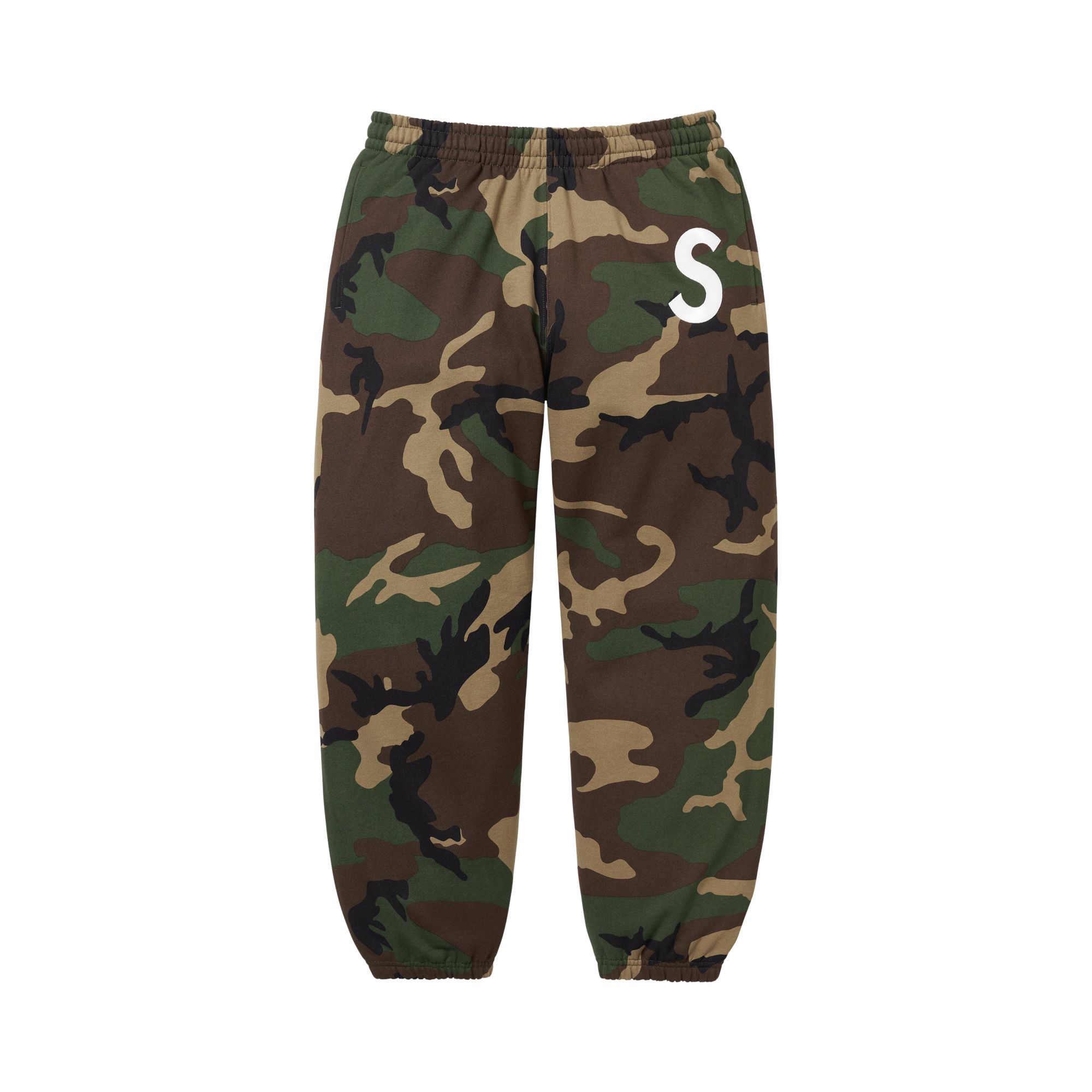 SUPREME Pre-owned S Logo Sweatpant 'woodland Camo' | Brown | Men's Size M