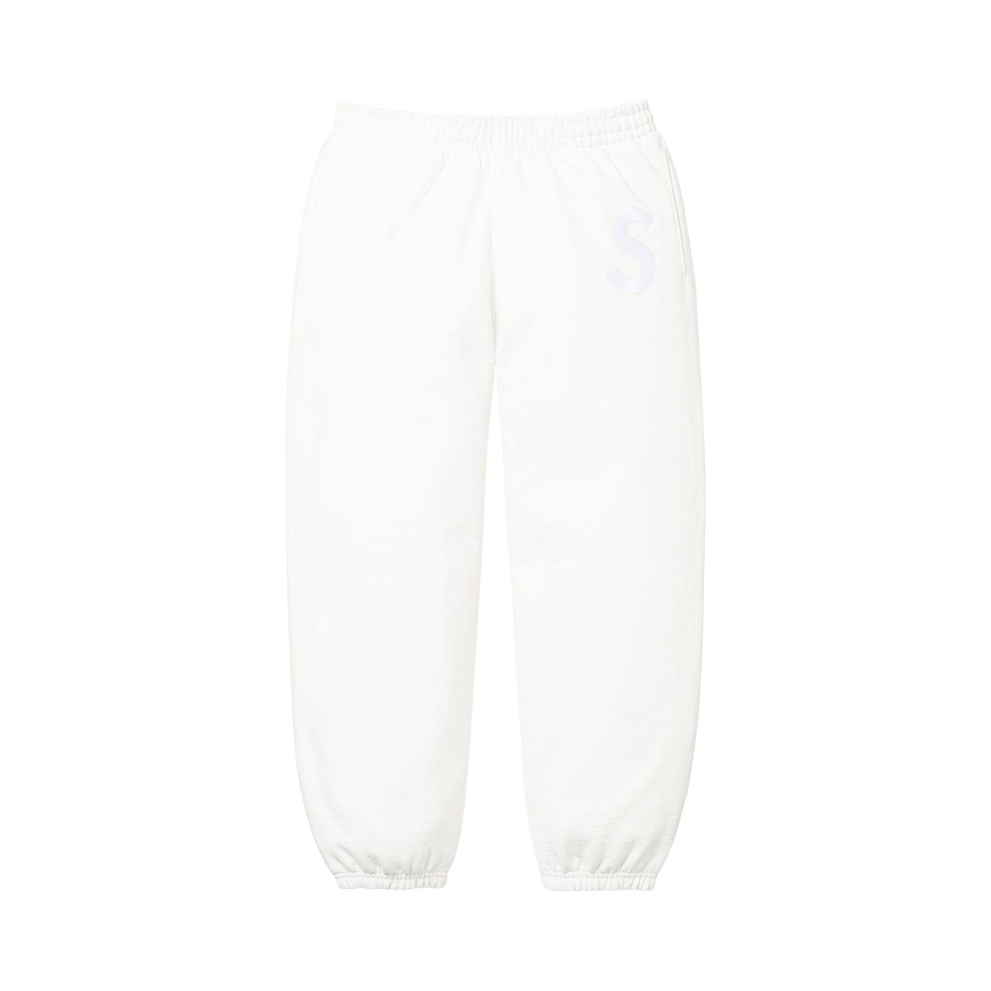 Pre-owned Supreme S Logo Sweatpant 'white' | Men's Size L