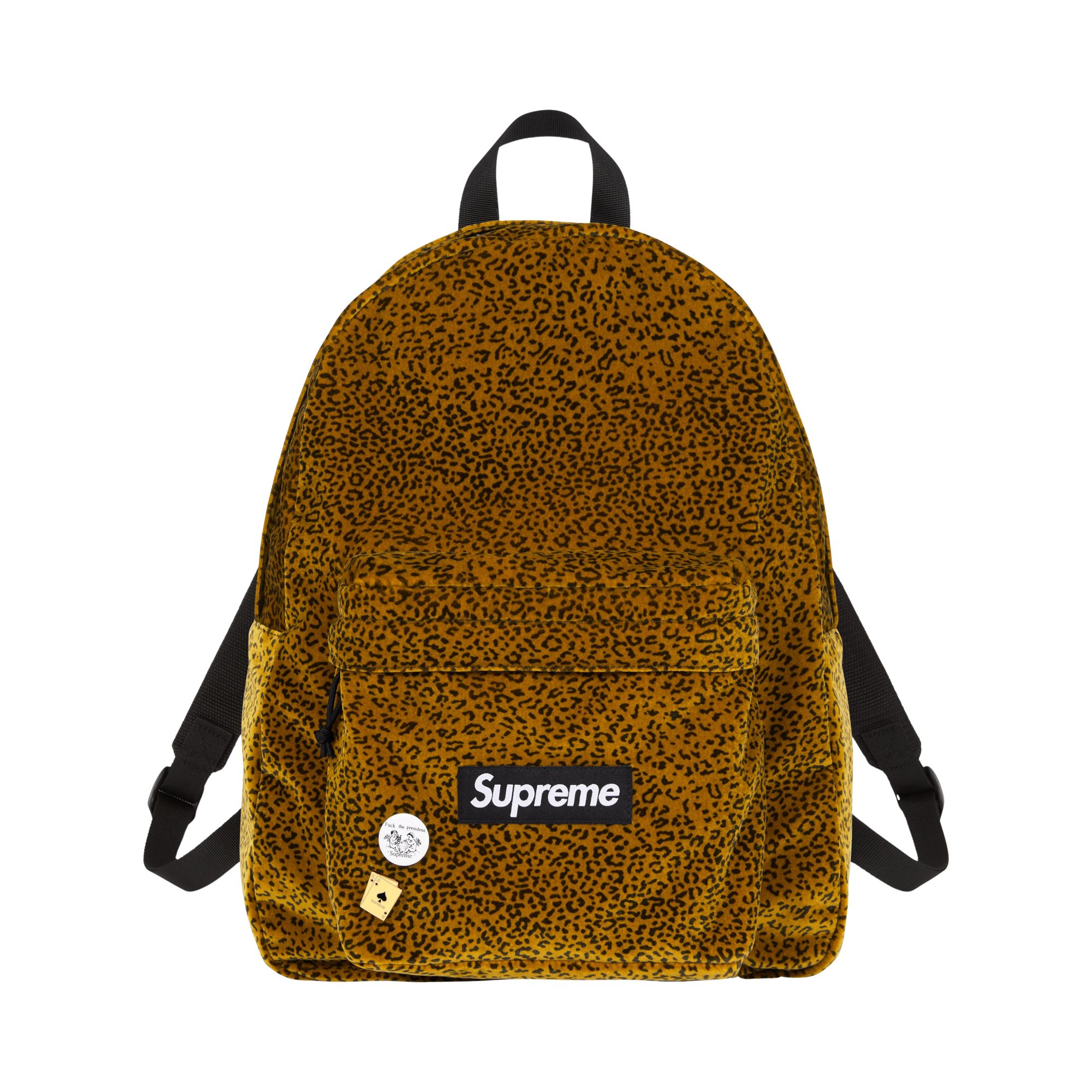 SUPREME Pre-owned Velvet Backpack 'tan Leopard' | Men's Size Onesize In Brown