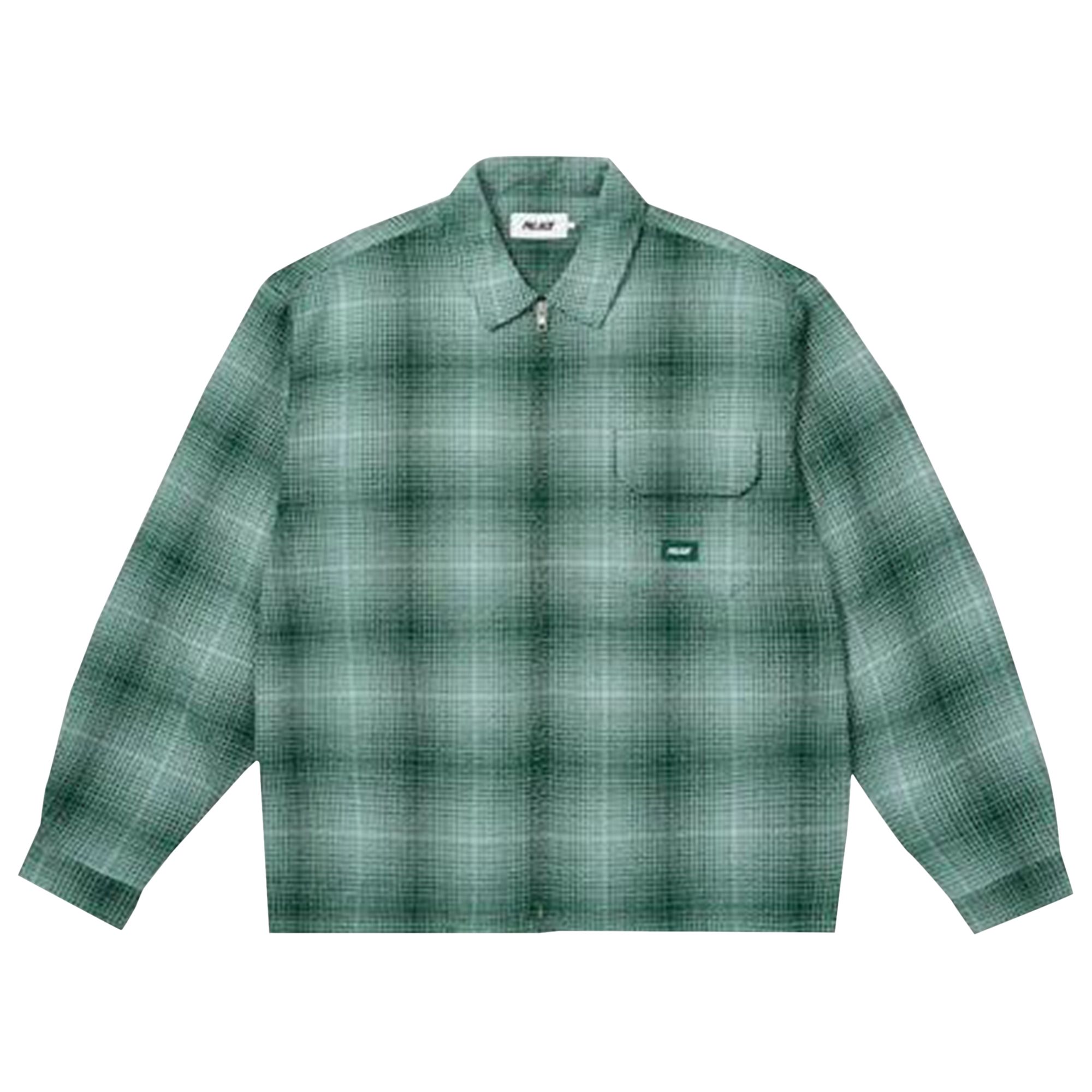 Pre-owned Palace Ghost Zip Shirt 'green' | Men's Size L
