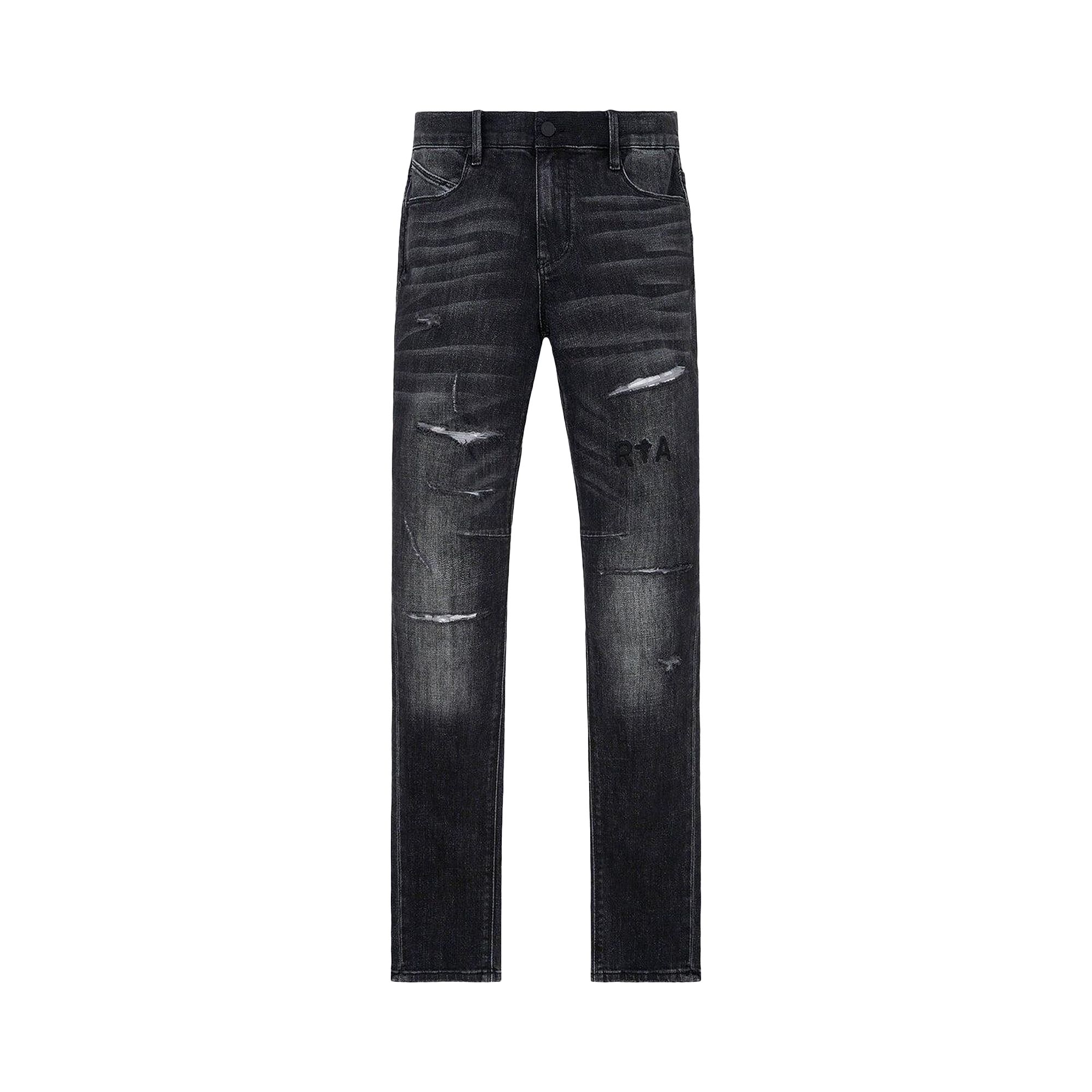 Pre-owned Rta Bryant Jean 'distressed Grey' | Black | Men's Size 32