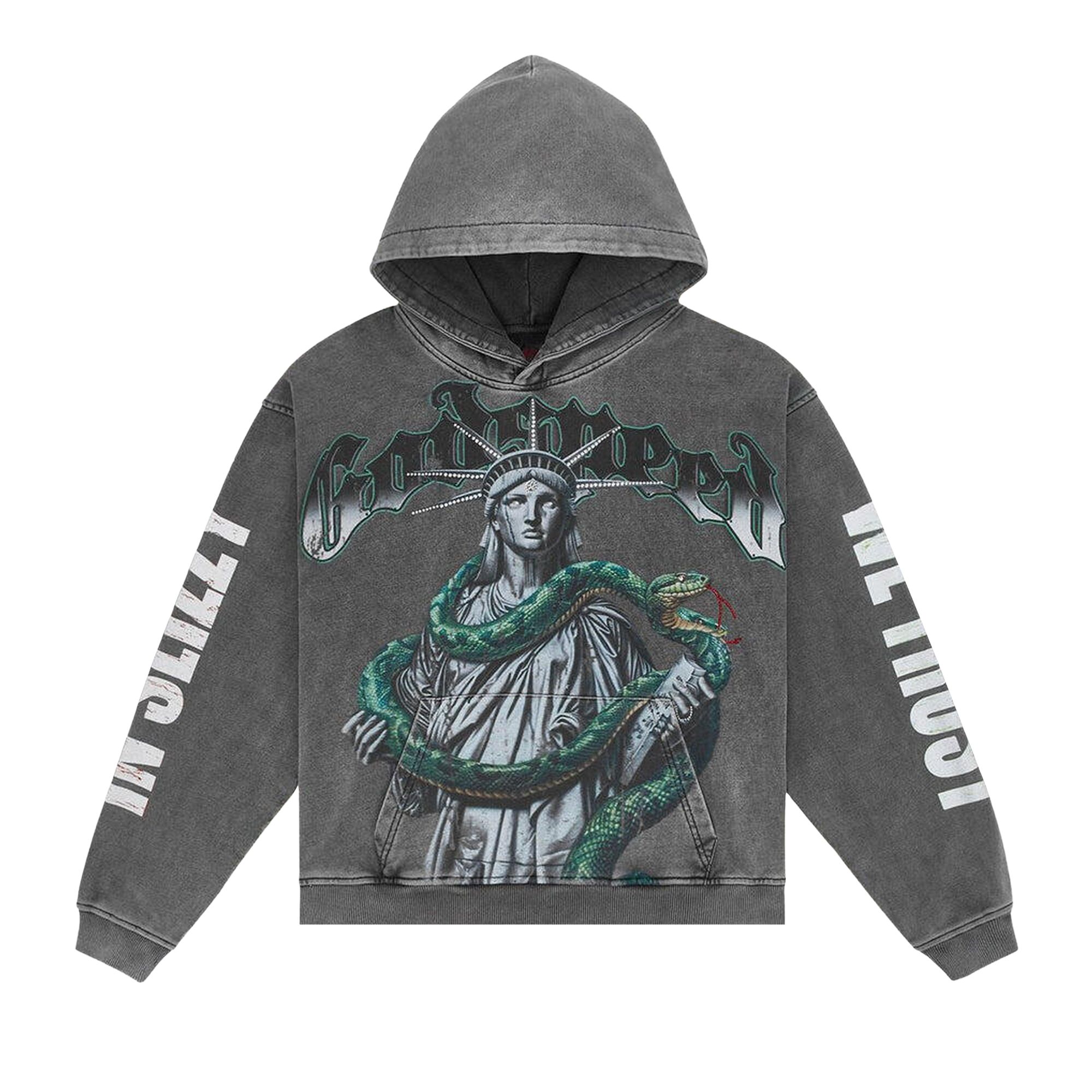 GODSPEED Pre-owned Top 5 Slizzy Vvs Hoodie 'grey Wash' | Men's Size S In Gray