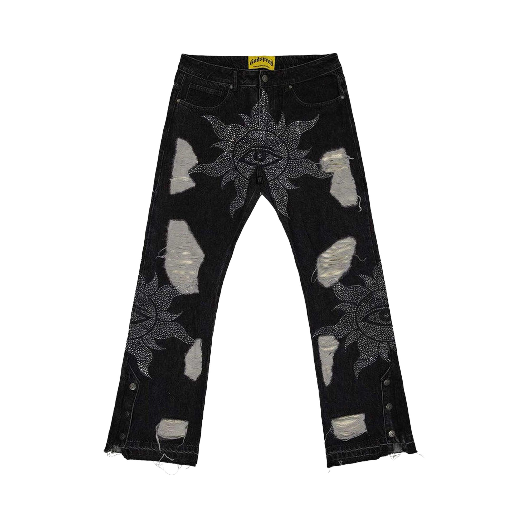 Click to view more detailed imagery on our partner's website Pre-owned Godspeed Crystal Vizion Denim 'black' | Men's Size 32