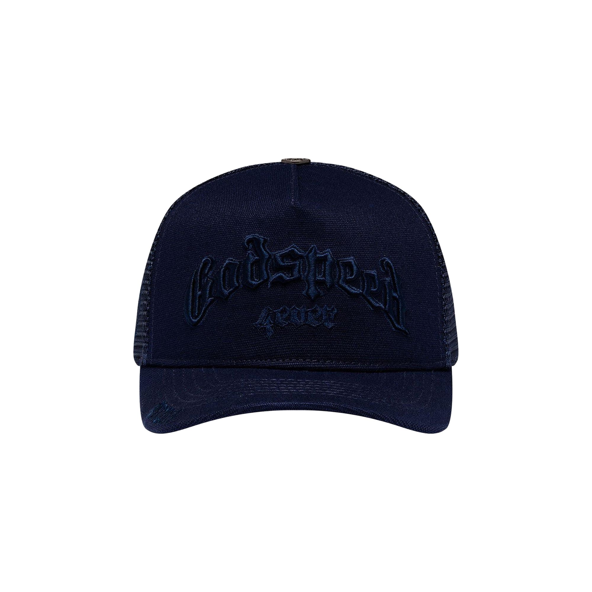 Pre-owned Godspeed Gs Forever Trucker Hat 'midnight Navy' | Blue | Men's Size Onesize