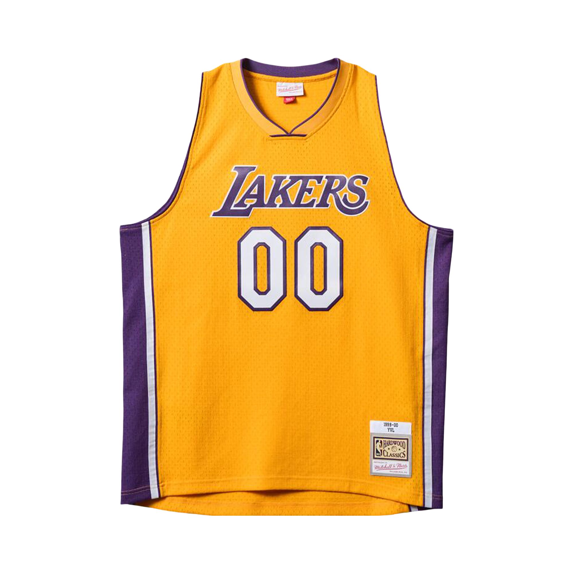 Pre-owned Mitchell & Ness X Playboi Carti X Nba Los Angeles Lakers 1999 Jersey 'yellow' | Men's Size M