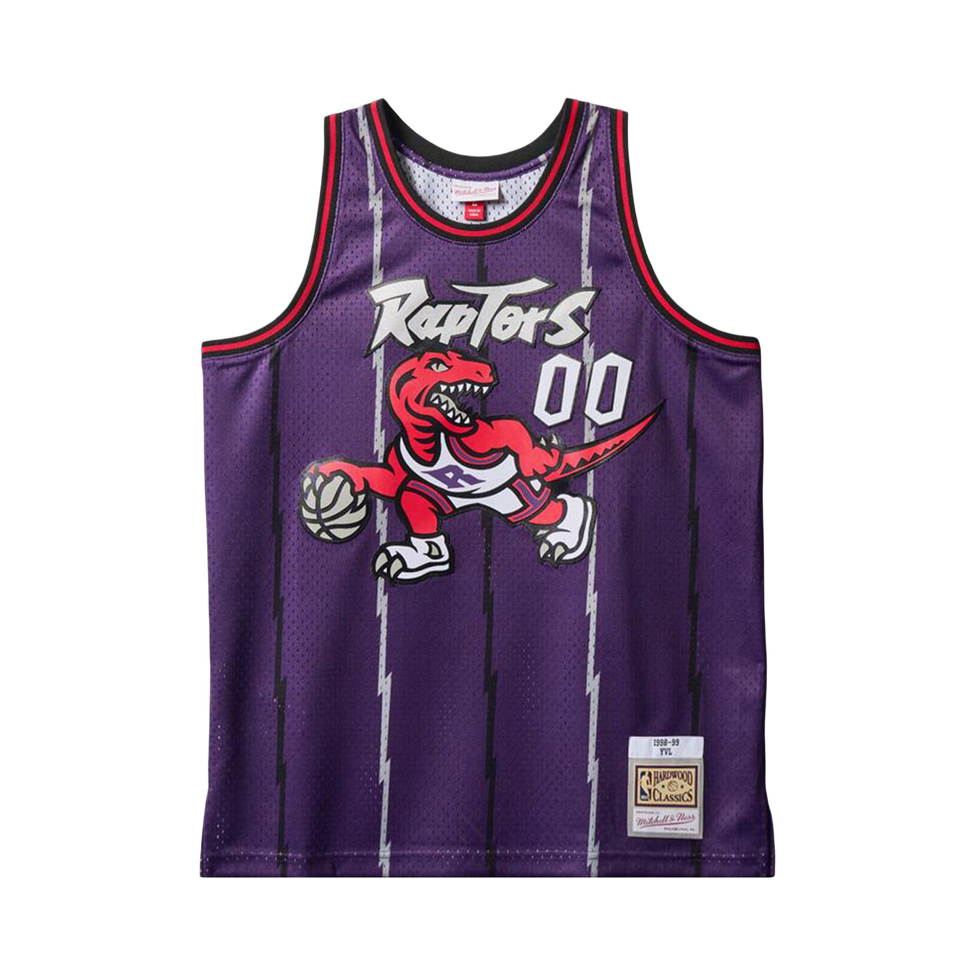Pre-owned Mitchell & Ness X Playboi Carti X Nba Toronto Raptors 1998 Jersey 'purple' | Men's Size L