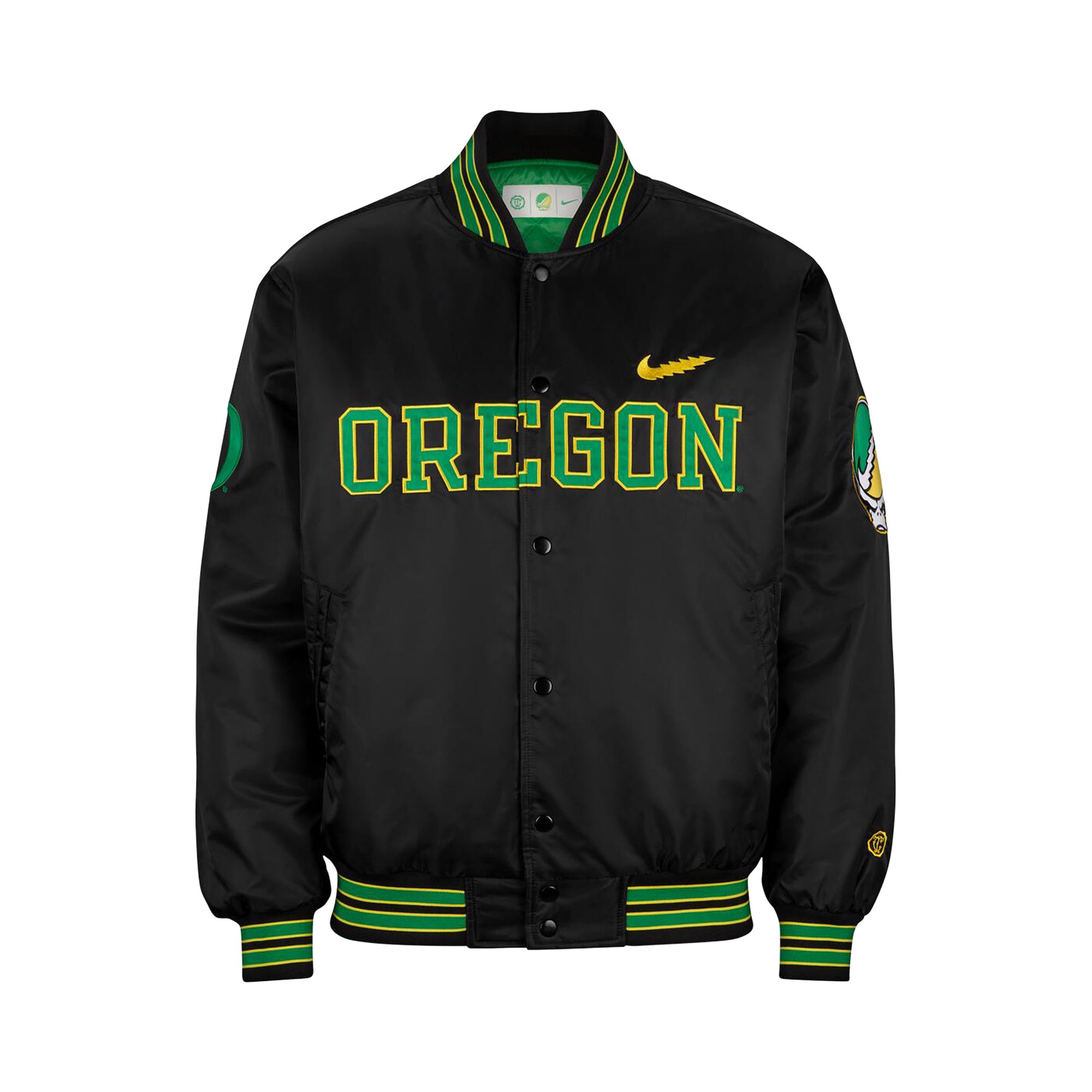Pre-owned Nike X Class Trip X Grateful Dead X Oregon Grateful Ducks Bomber 'black' | Men's Size M