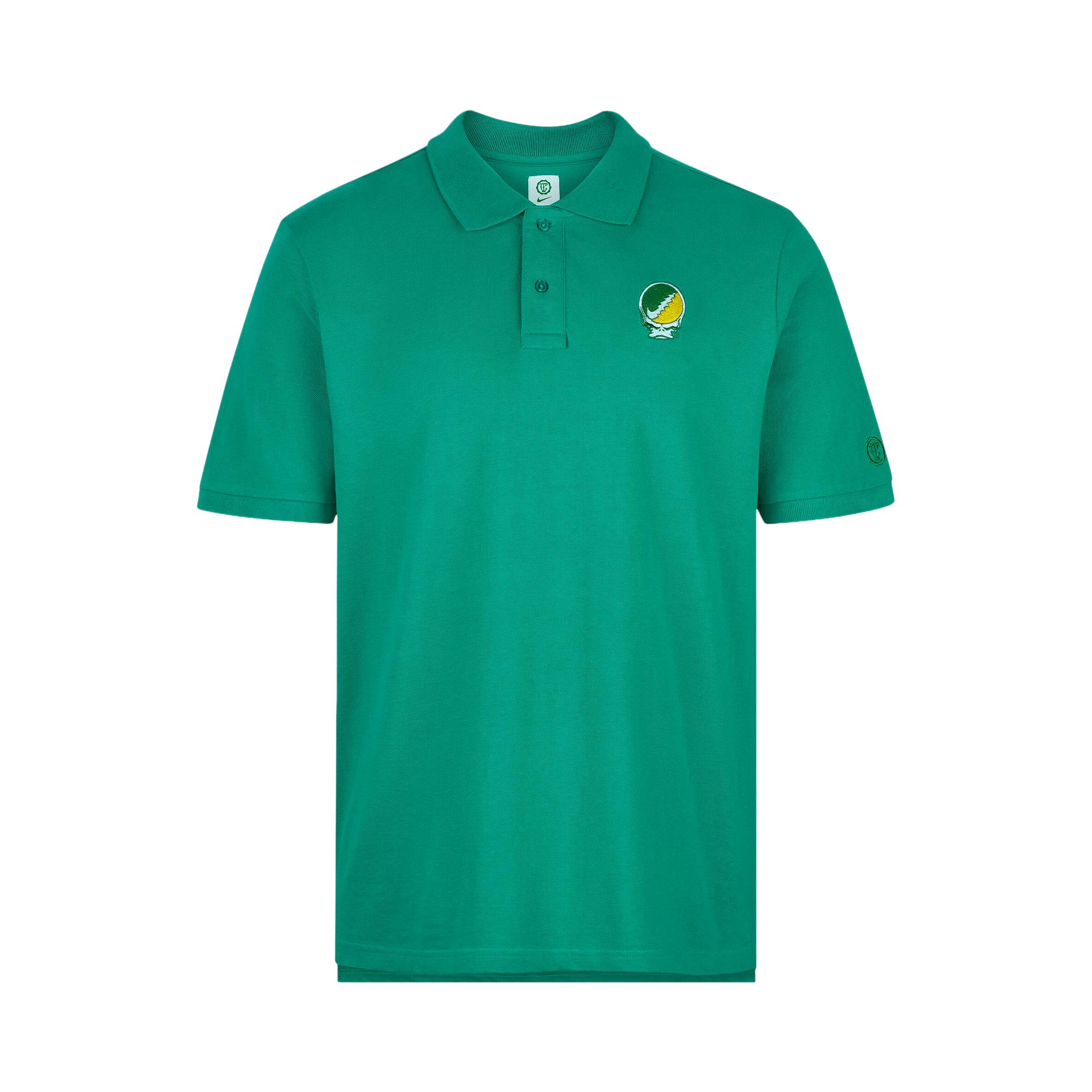 Pre-owned Nike X Class Trip X Grateful Dead X Oregon Steal Your Duck Organic Cotton Polo 'green' | Men's Size