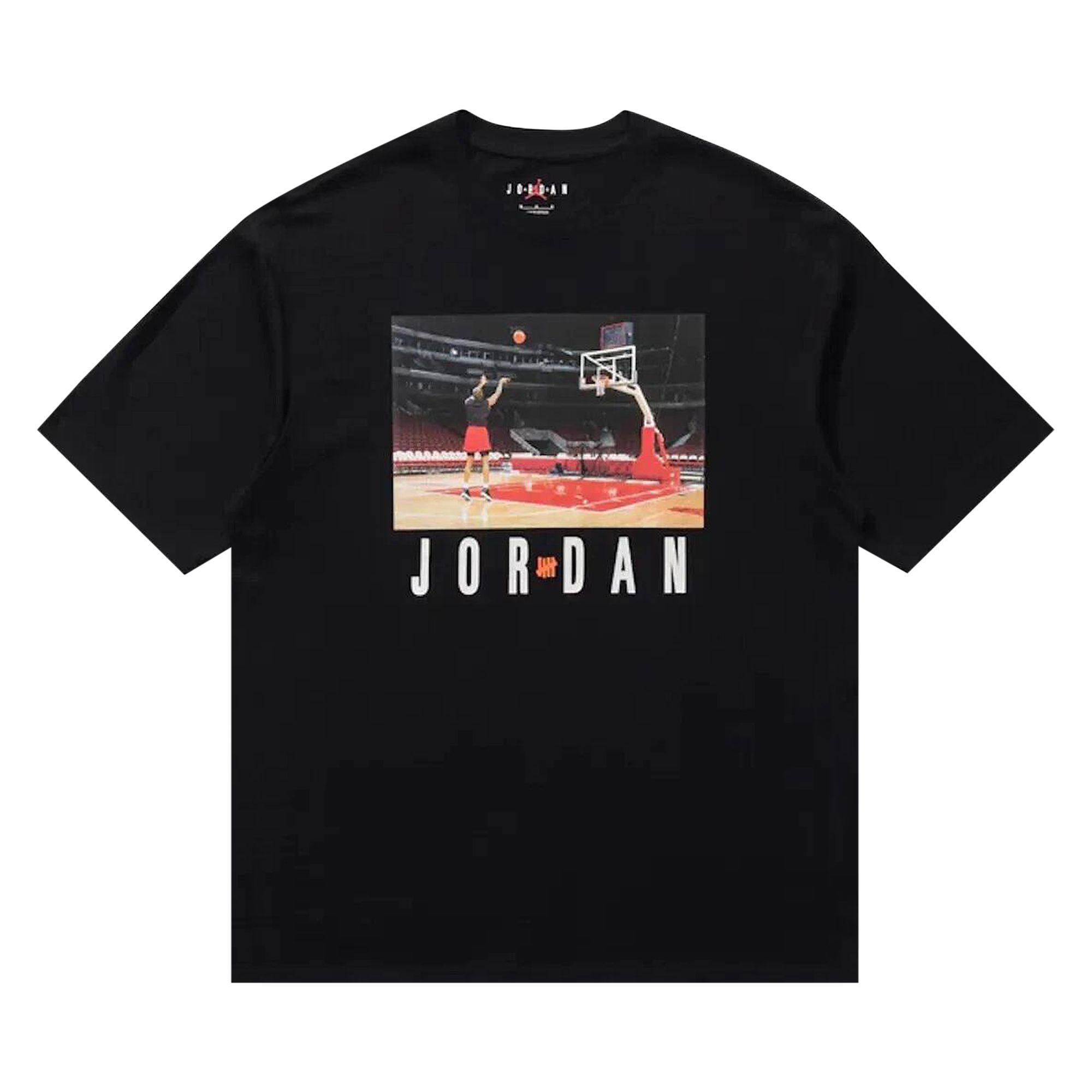 Pre-owned Air Jordan X Undefeated Free Throw T-shirt 'black' | Men's Size Xl